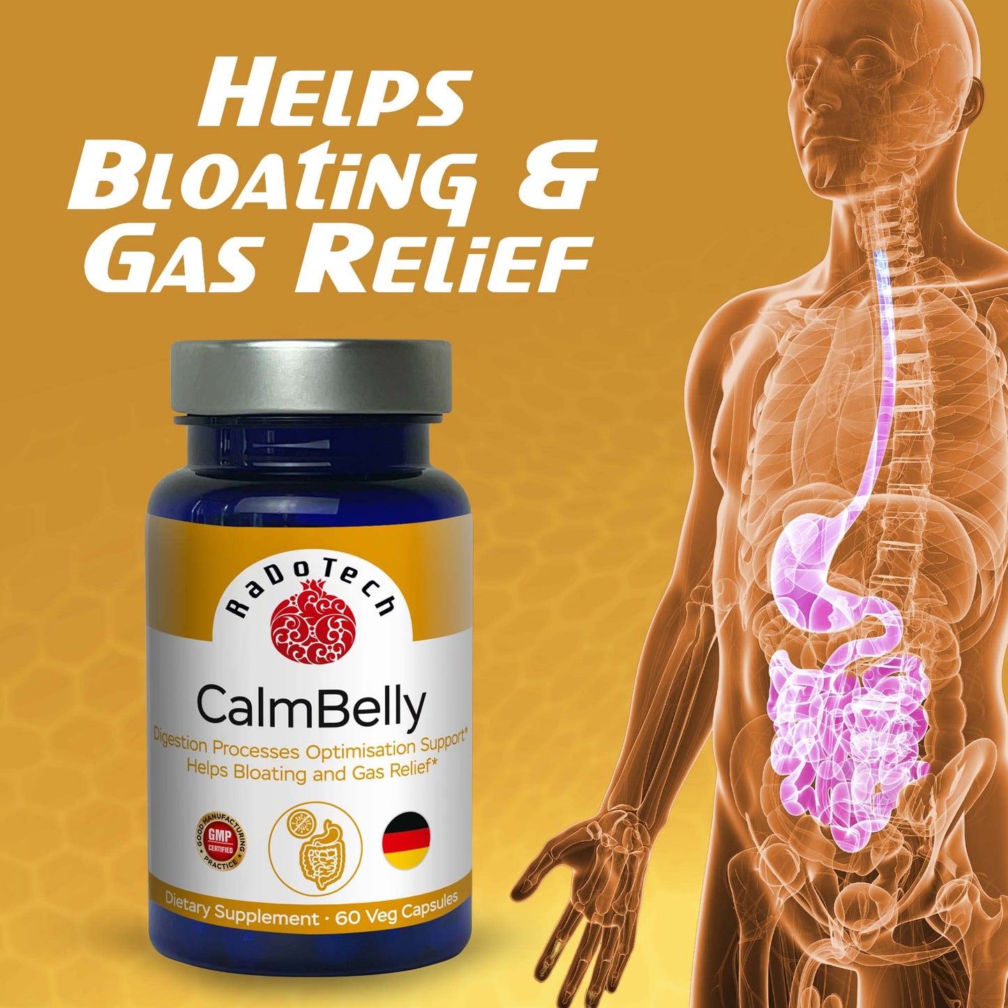 RaDoTech CalmBelly Capsule 60 Count