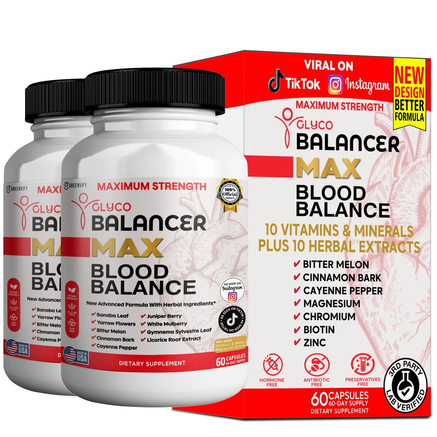GREENVIFY Glyco Balancer Max Blood Balance 60 Capsules