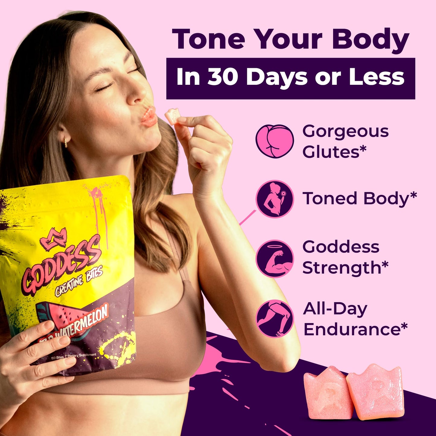 Primal Queen Creatine Gummies, 150 Gummies