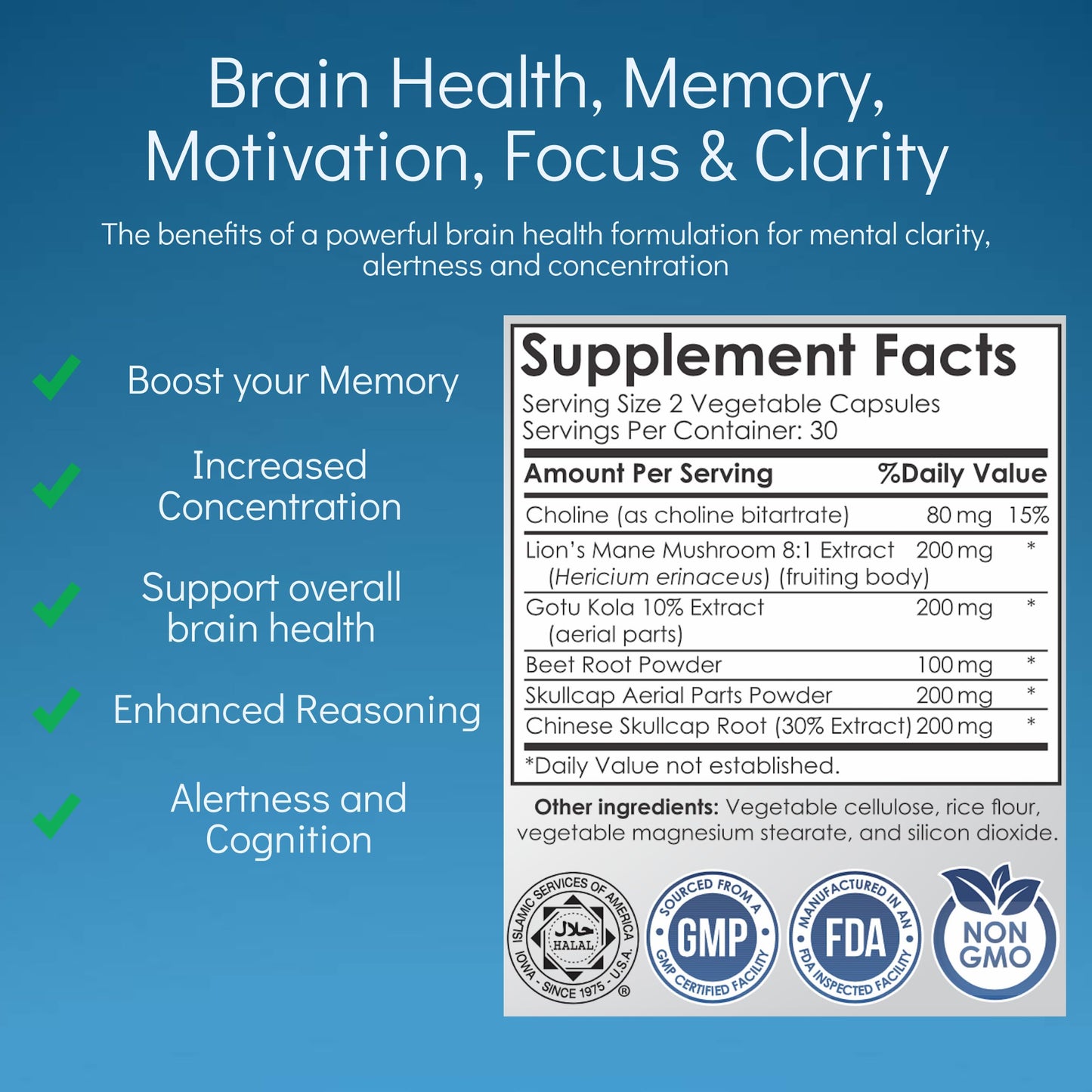 Anathapindika Health Brain Health Nootropic Supplement Capsule 60 Count