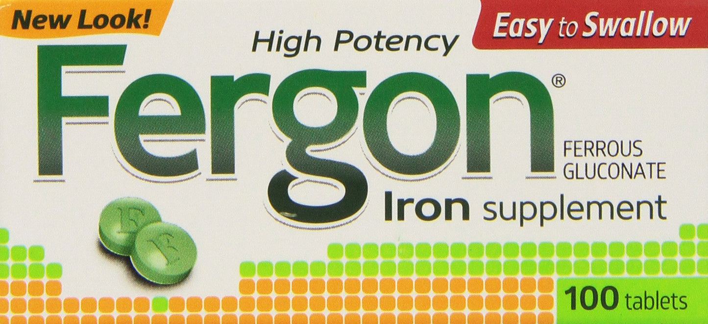Fergon Iron Supplement Tablets, 300 Tablets