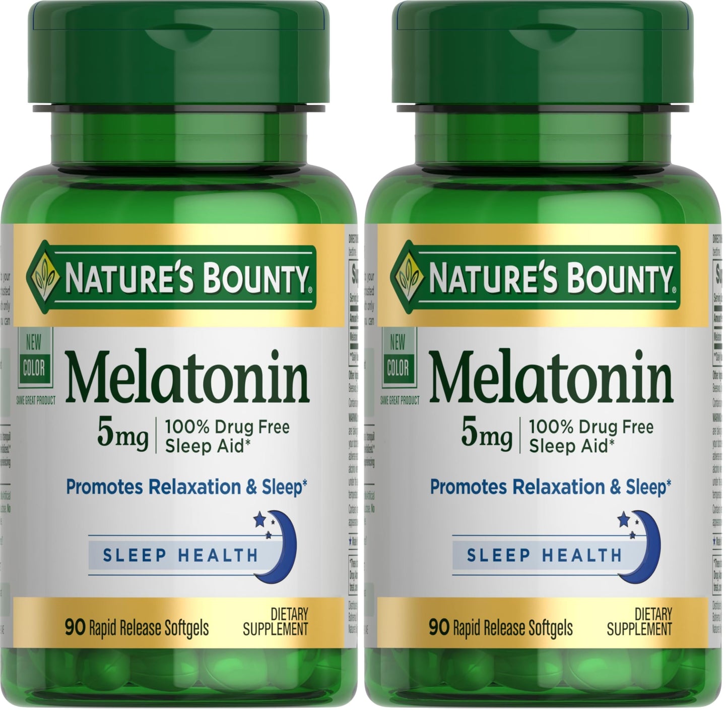 Nature's Bounty Melatonin Softgels 5mg 180 Count