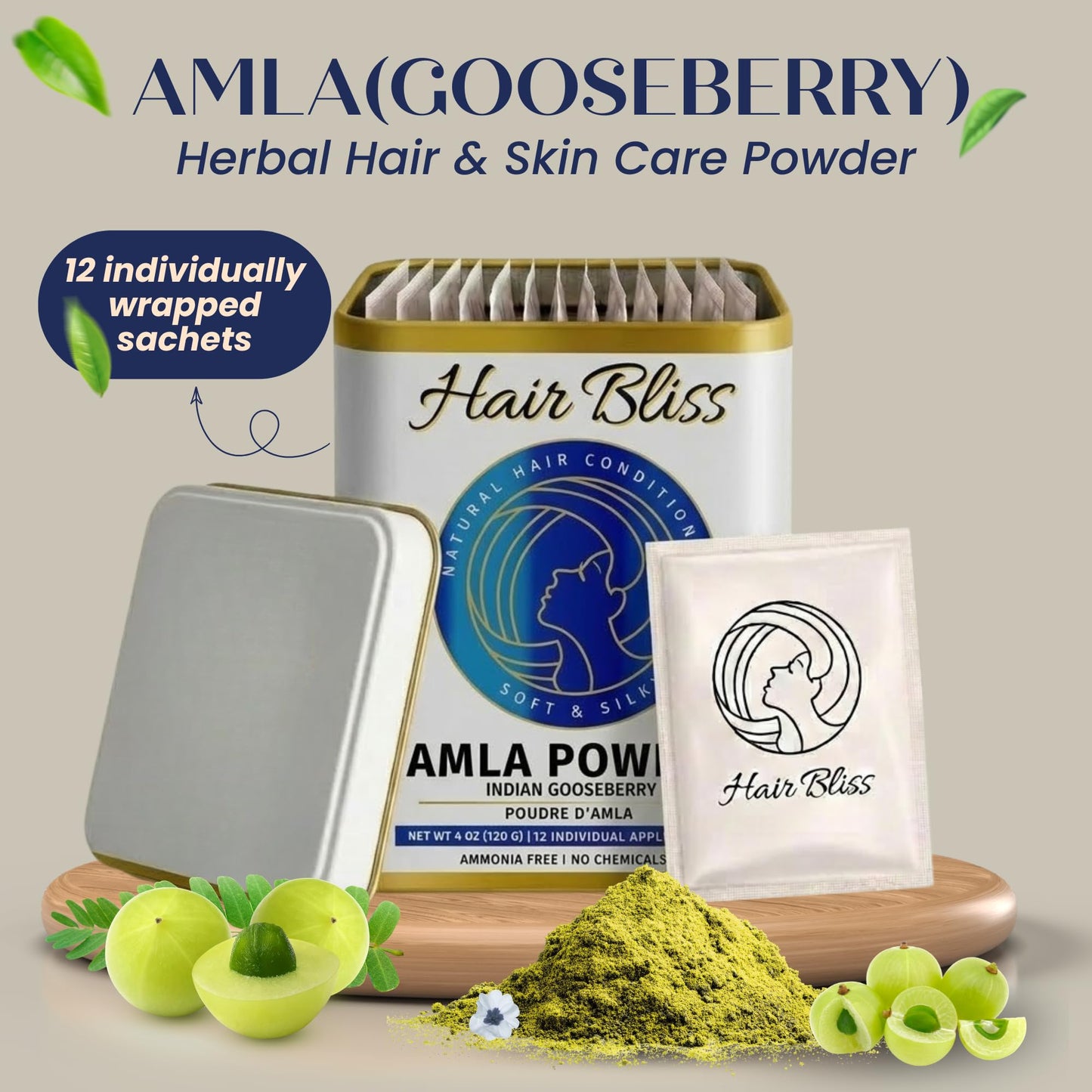 Pride Of India Indian Amla Gooseberry Powder 8 oz