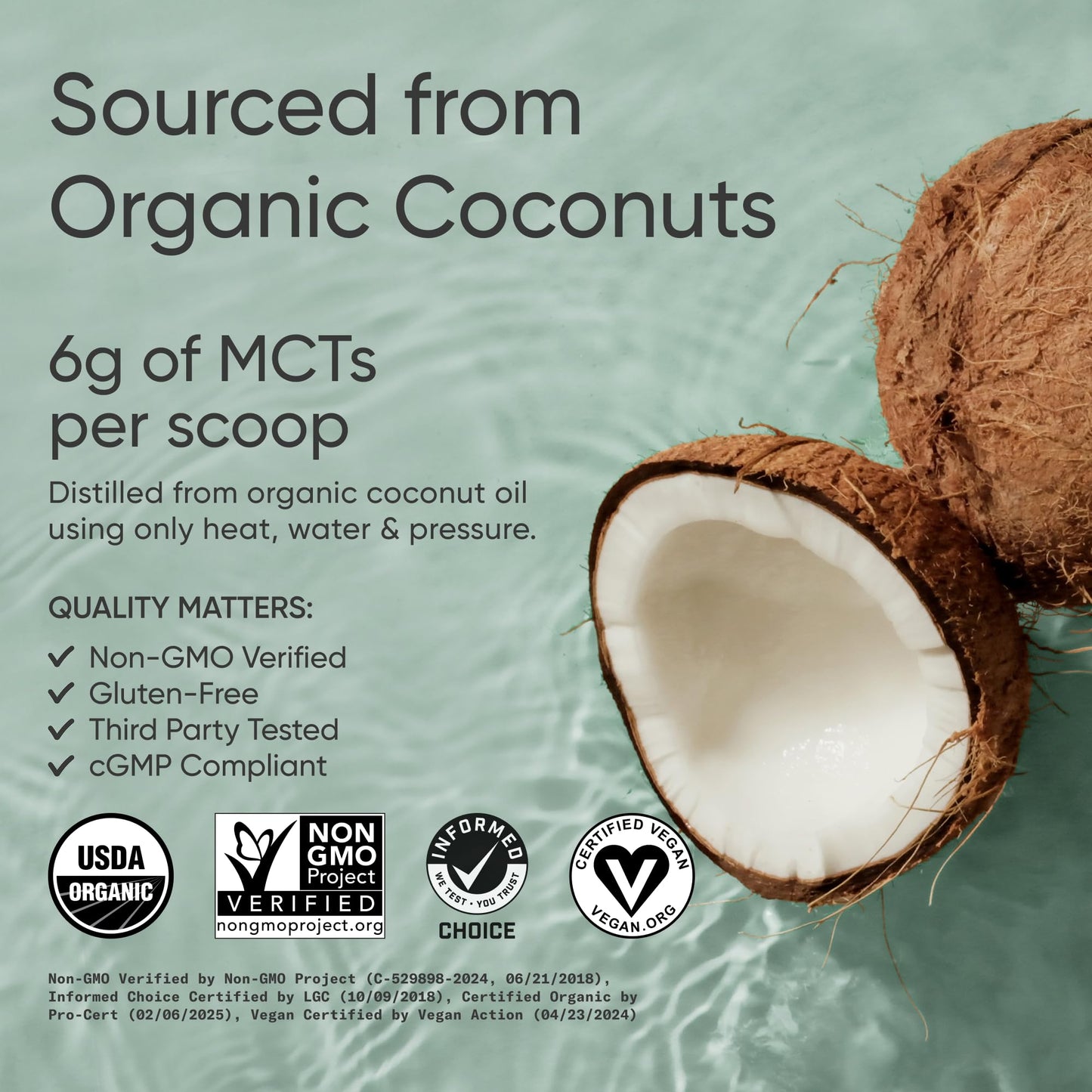 Sports Research Organic MCT Oil Powder, 10.6 oz