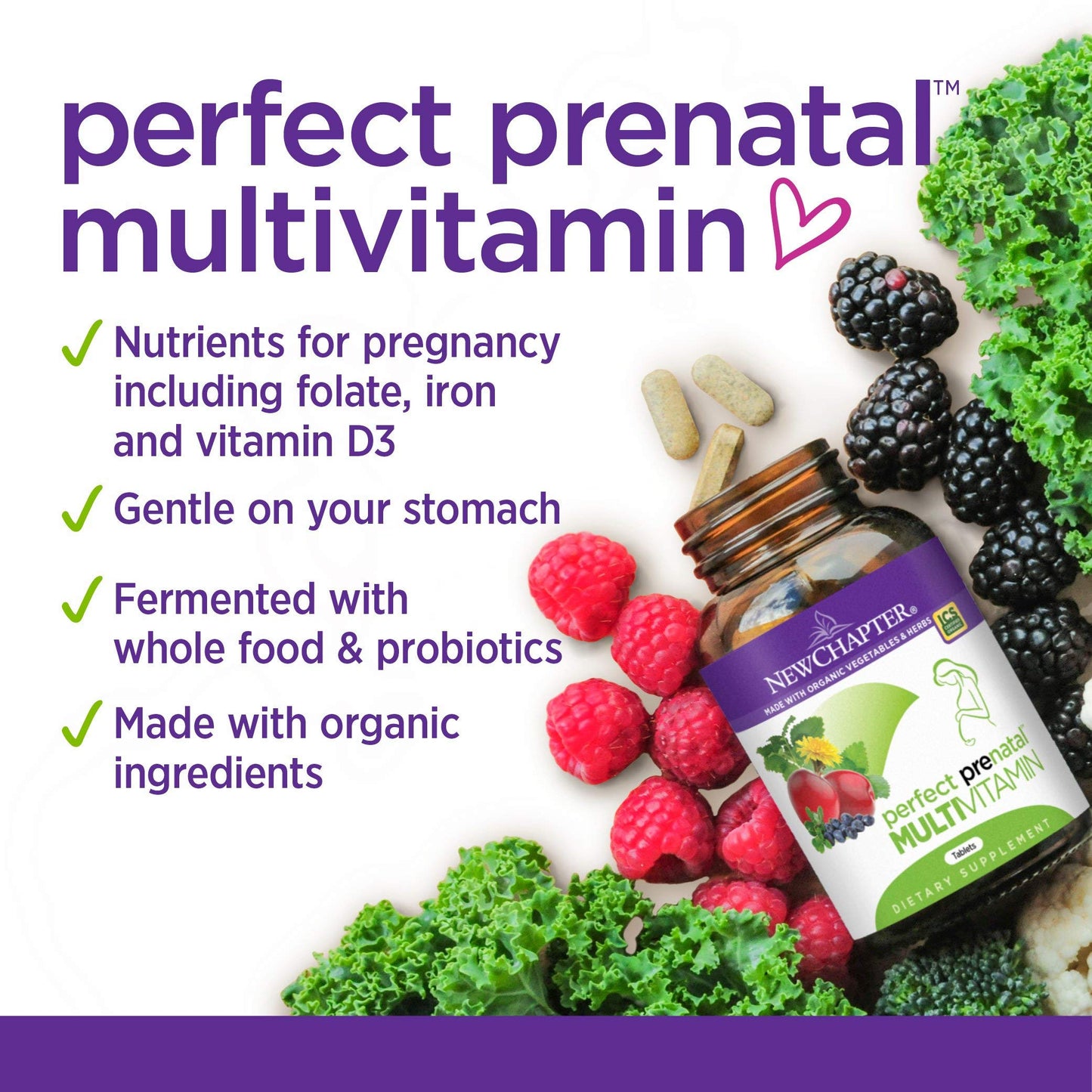 New Chapter Organic Perfect Prenatal Tablet 192 Count