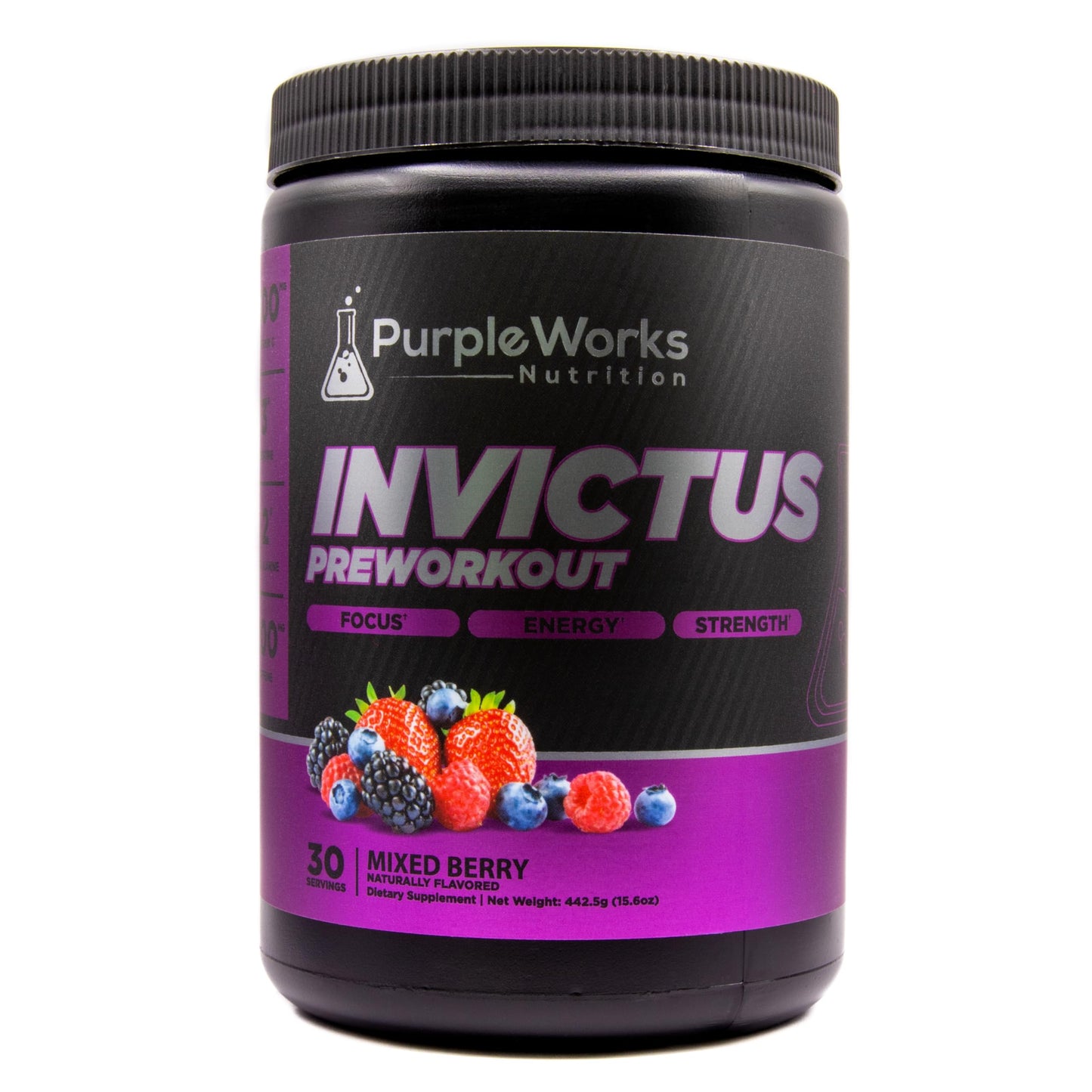 PurpleWorks Nutrition Pre Workout Powder 15.6 Ounce