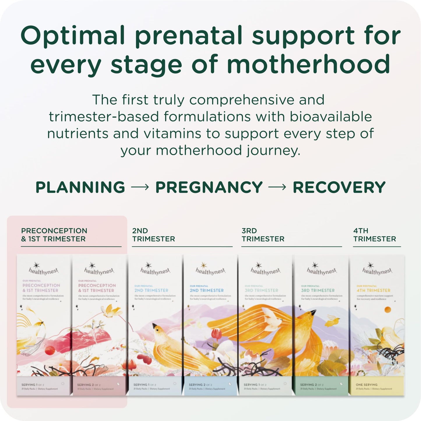 Healthybaby HealthyNest Preconception & 1st Trimester Prenatal Vitamin Softgel, 1 Count