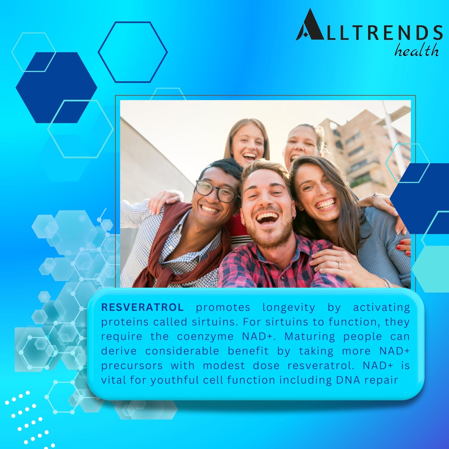 ALLTRENDS Health NAD Supplement 60 Capsules