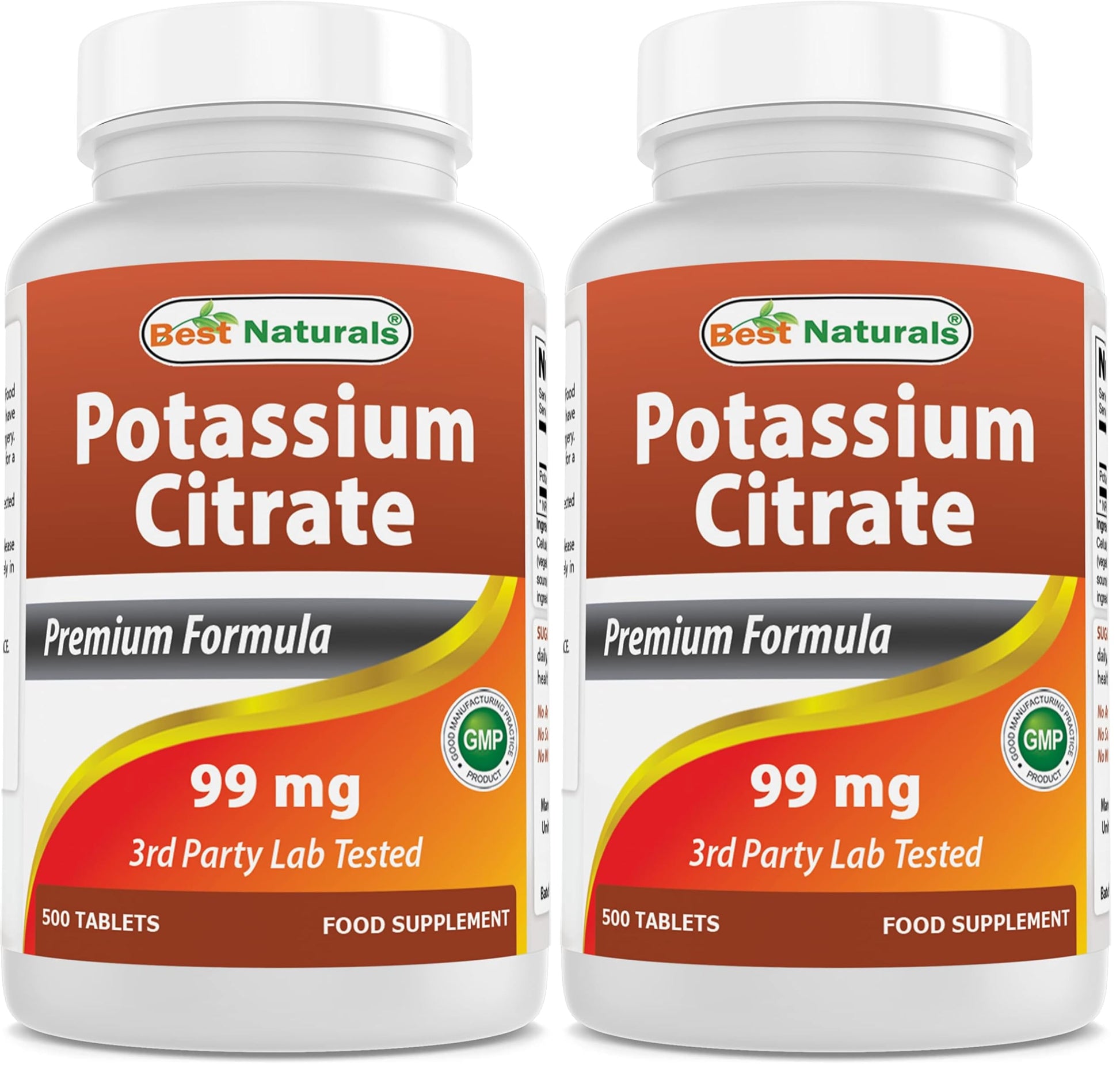 Best Naturals Potassium Citrate 99mg Tablets, 1000 Count