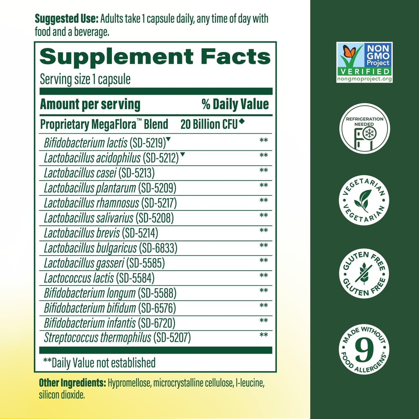 MegaFood MegaFlora Probiotic 60 Capsules