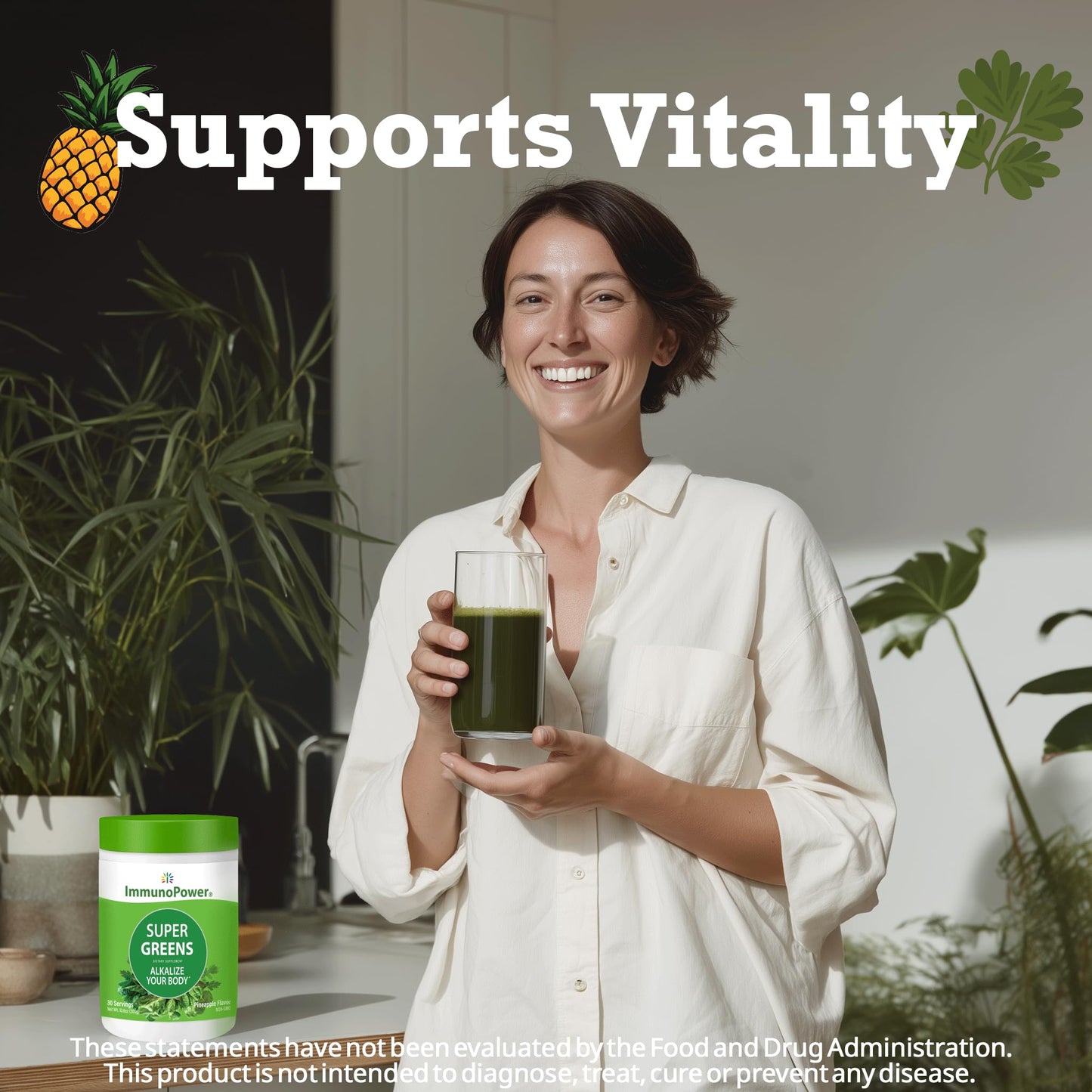 ImmunoPower Super Greens Powder 10.6 oz
