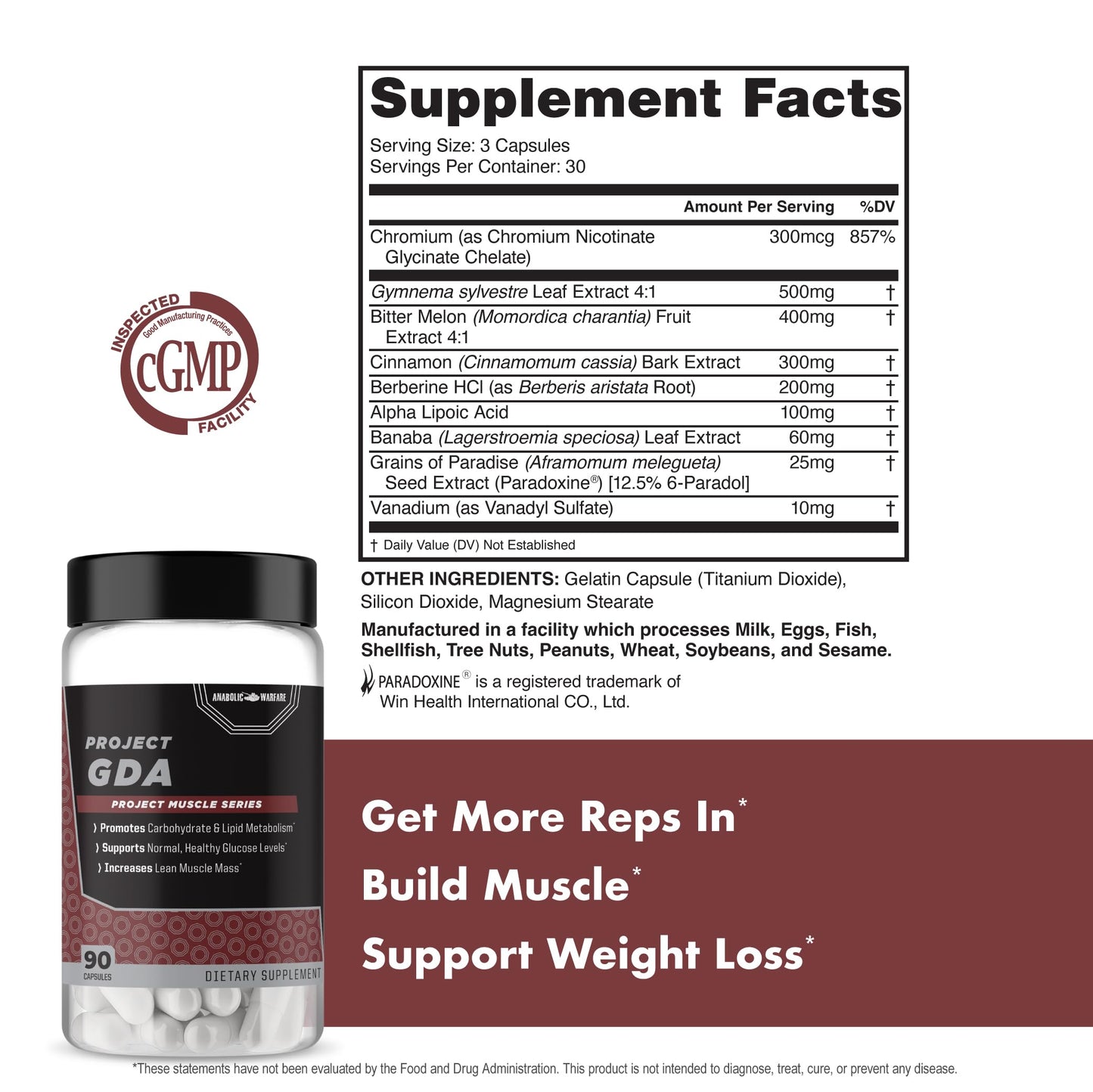 Anabolic Warfare Project GDA Capsule 90