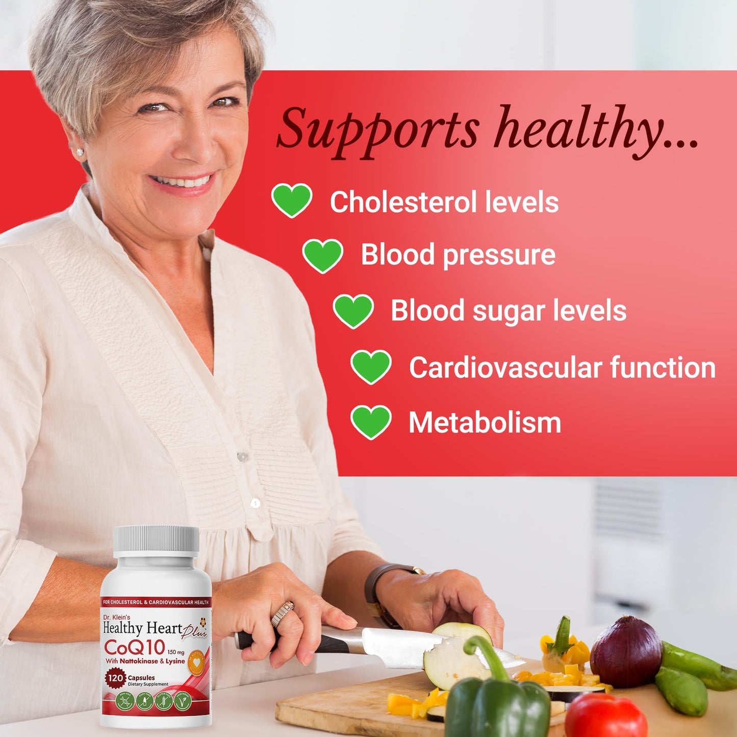 Rhoziva CoQ10 Cardiovascular Supplement 150mg Capsule, 120 Capsules