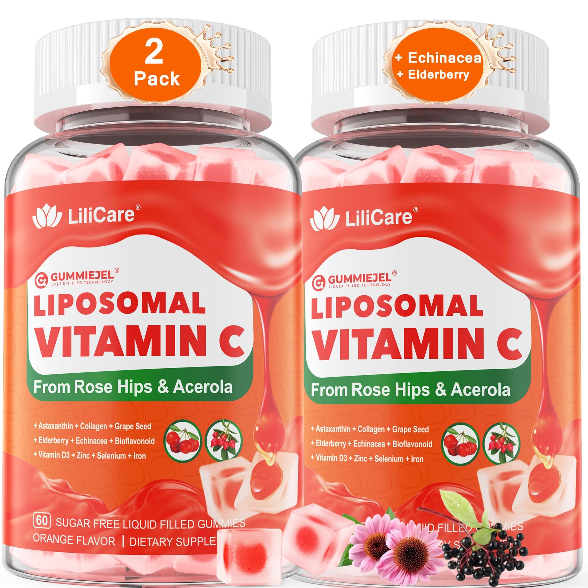 LILICARE Liposomal Vitamin C 120 Gummies