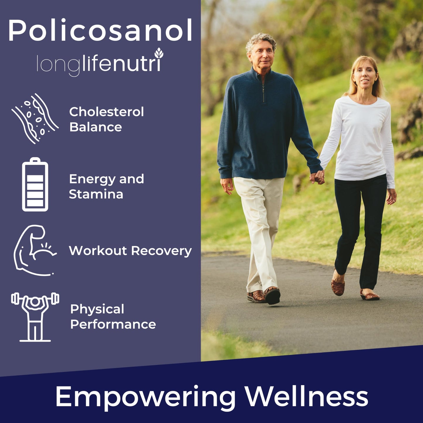 LongLifeNutri Policosanol 100mg Capsules, 200 Count