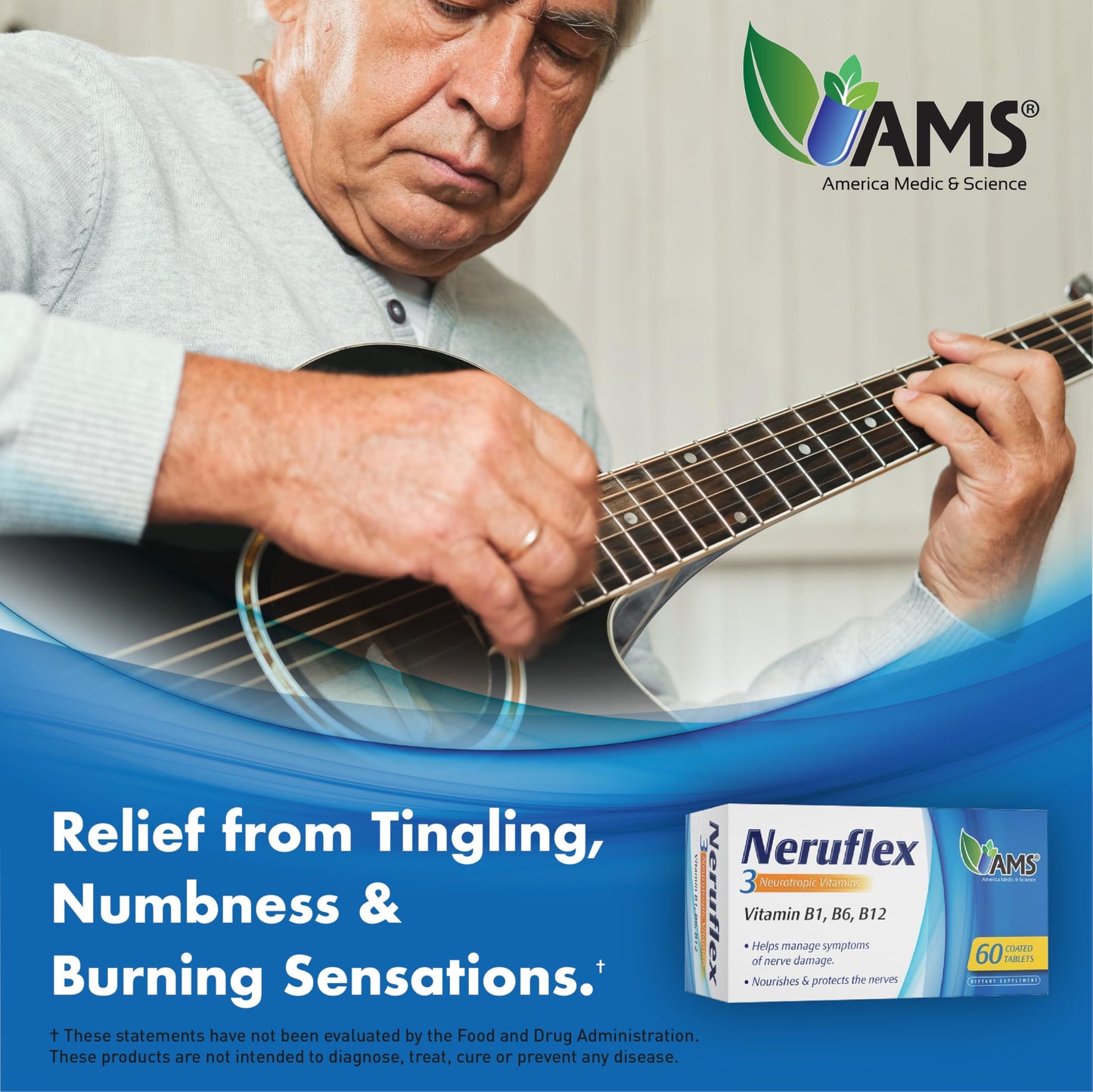 America Medic & Science NeruFlex 60 Tablets