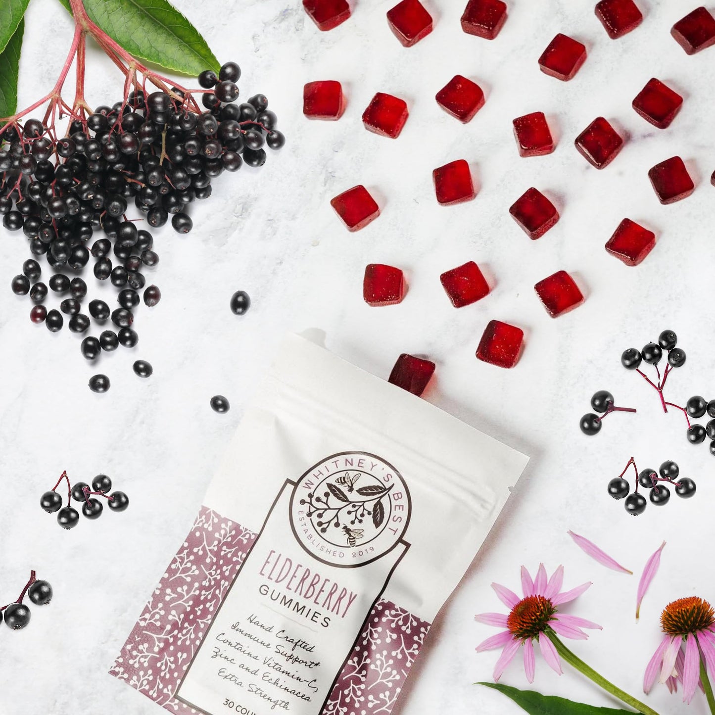 Whitney's Best Elderberry Gummies 30 Count