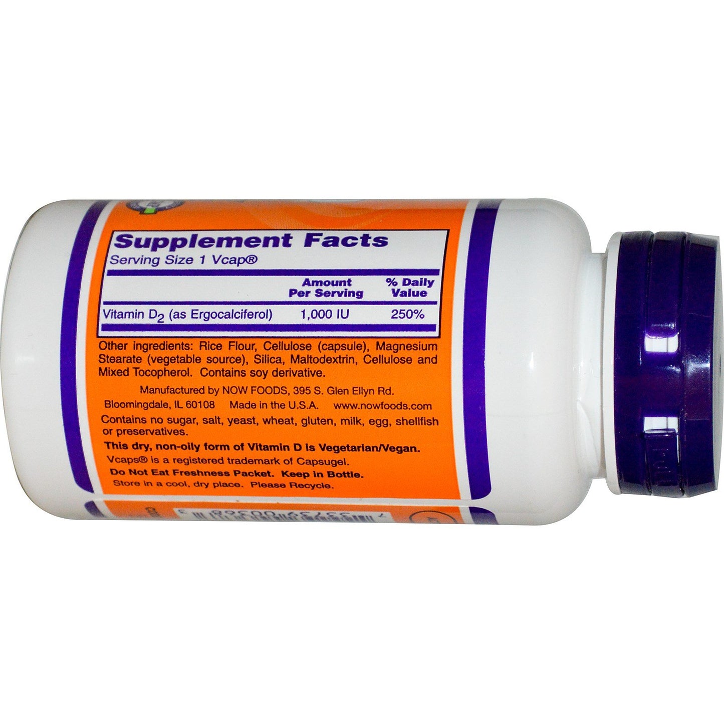 NOW Foods Vitamin D Capsule 240