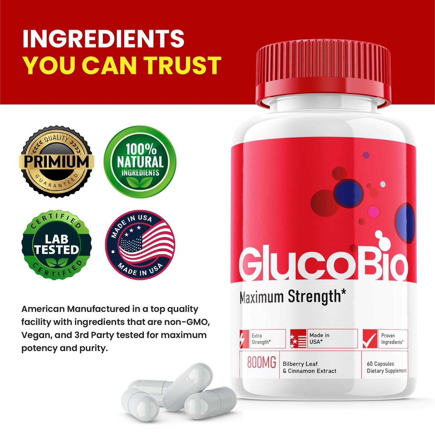 Purvia Gluco Bio Capsules 300 Capsules