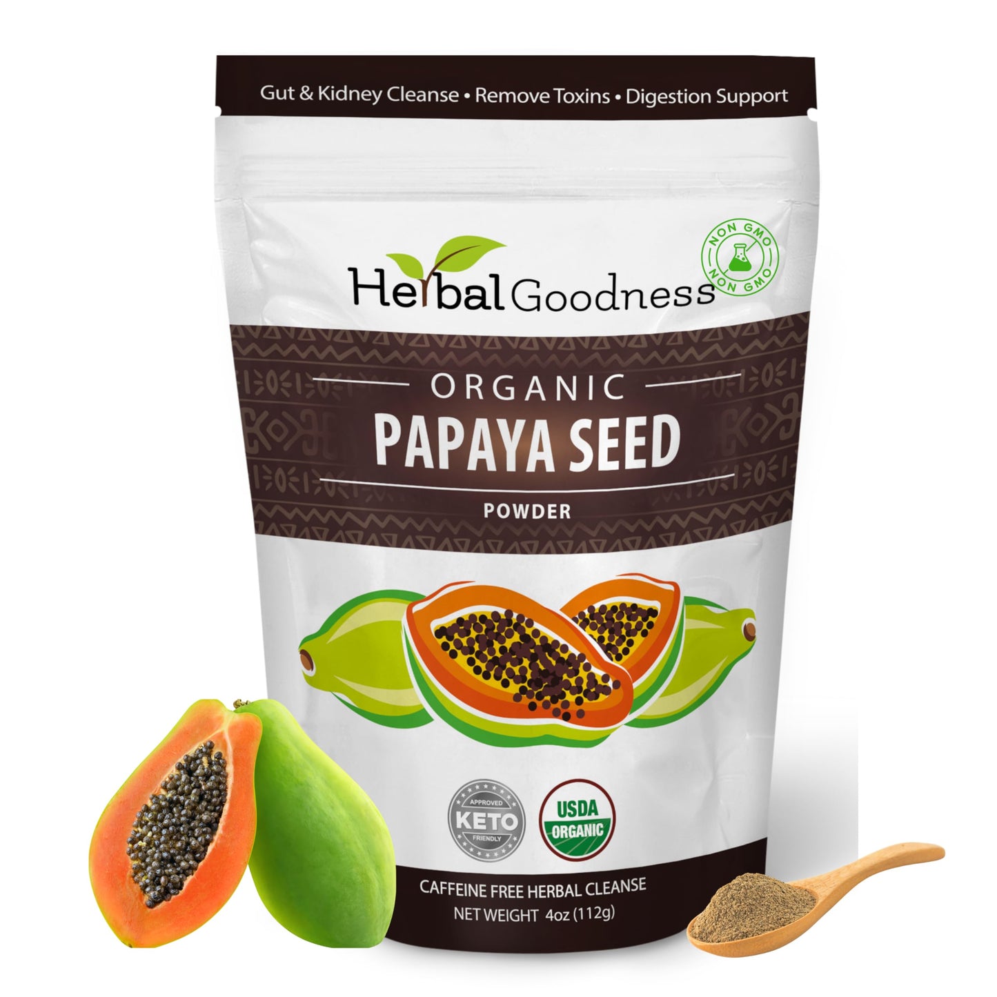 Herbal Goodness Papaya Seeds Powder 4 oz