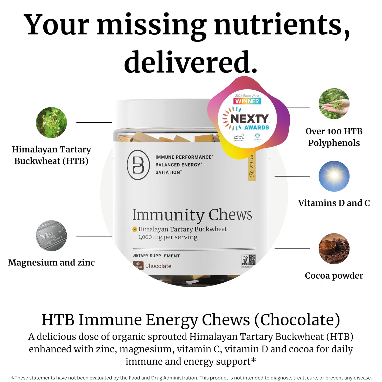 BIG BOLD HEALTH HTB Immunity Chews 60 Chews