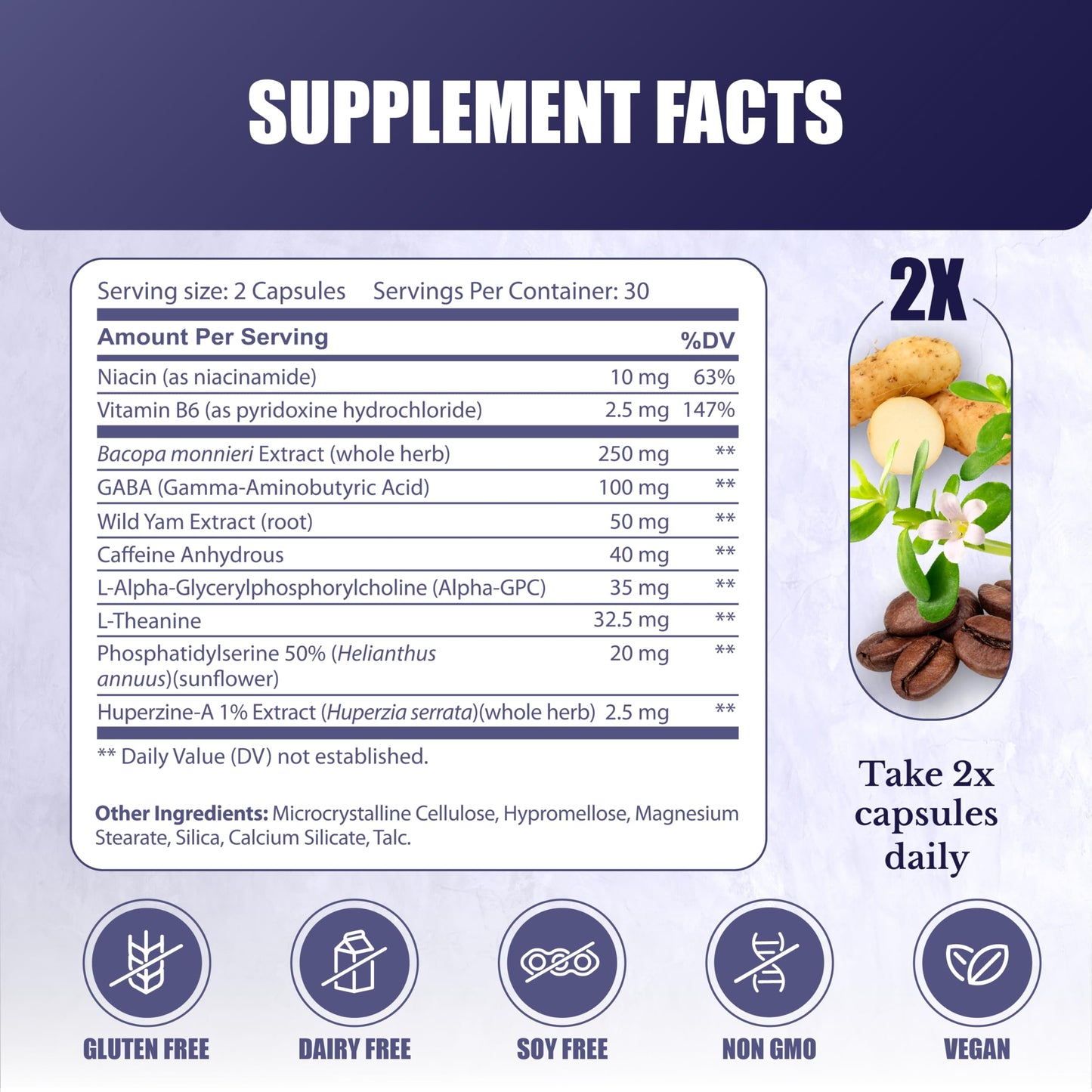 NATION HEALTH MD Cognilux Capsule 60 Count