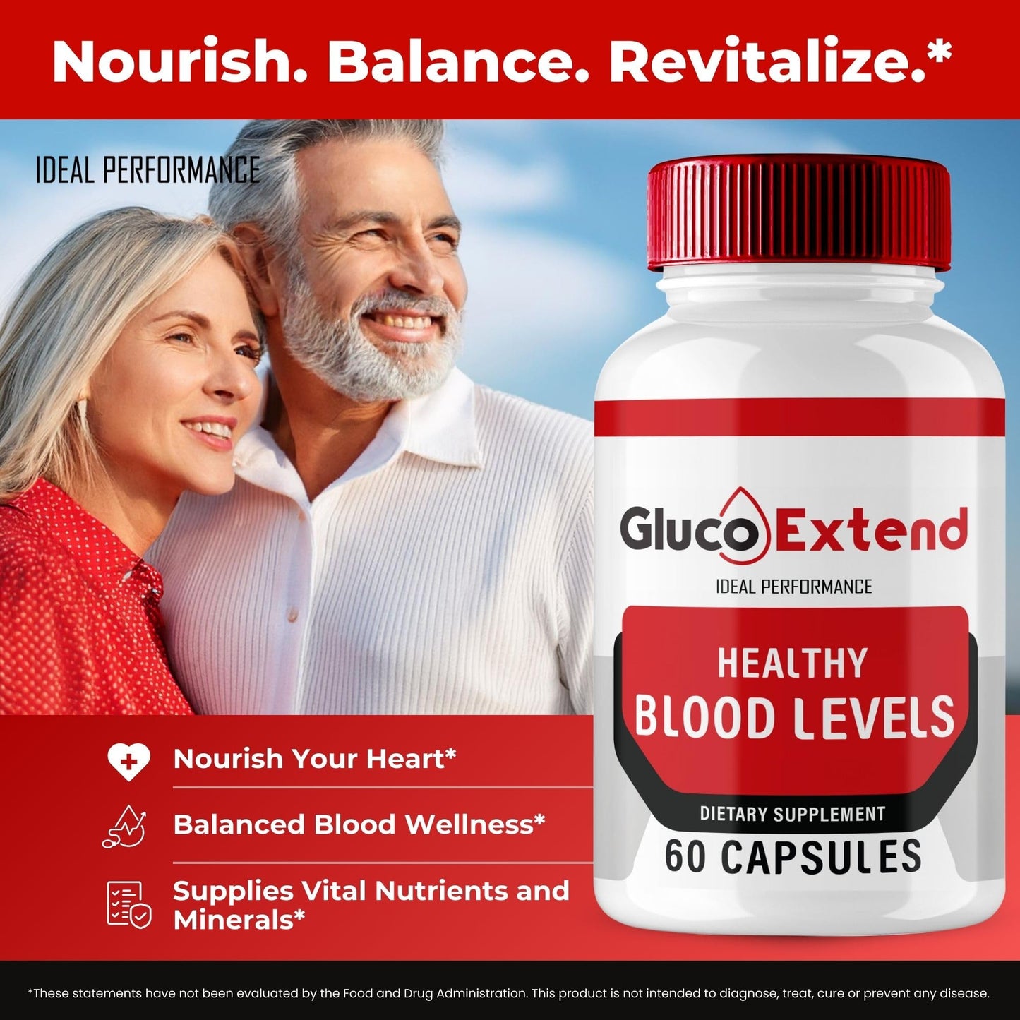 IDEAL PERFORMANCE Gluco Extend Capsule, 60 Capsules