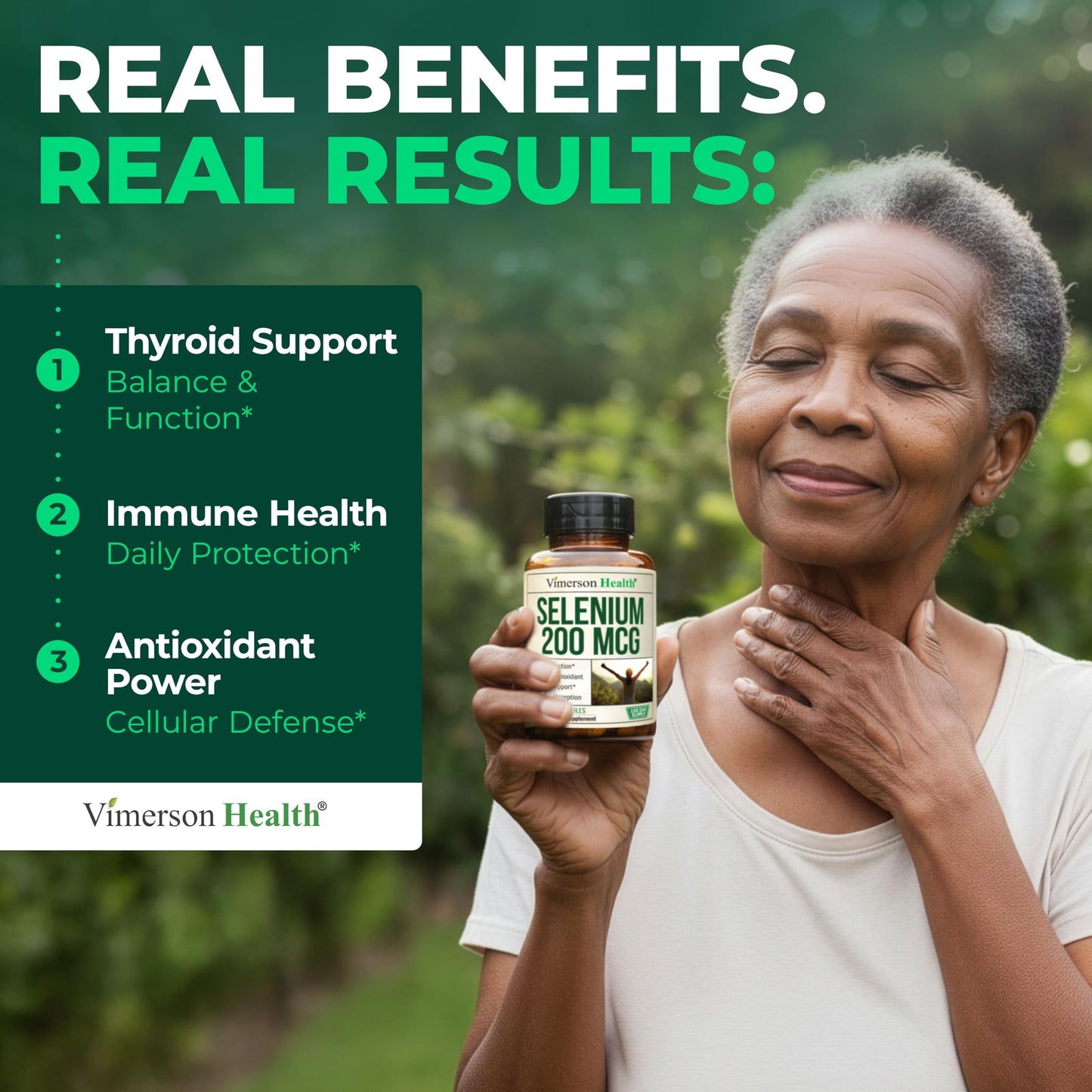 Vimerson Health Selenium 200 mcg Capsules, 100 Count