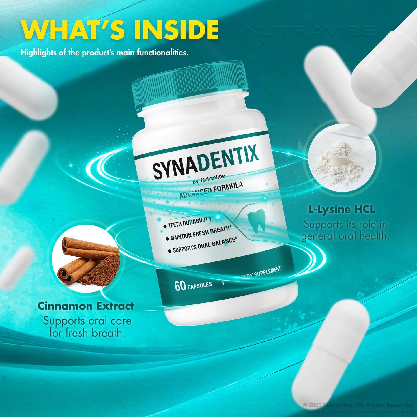 NutraVibe SynaDentix Capsules, 60 Count