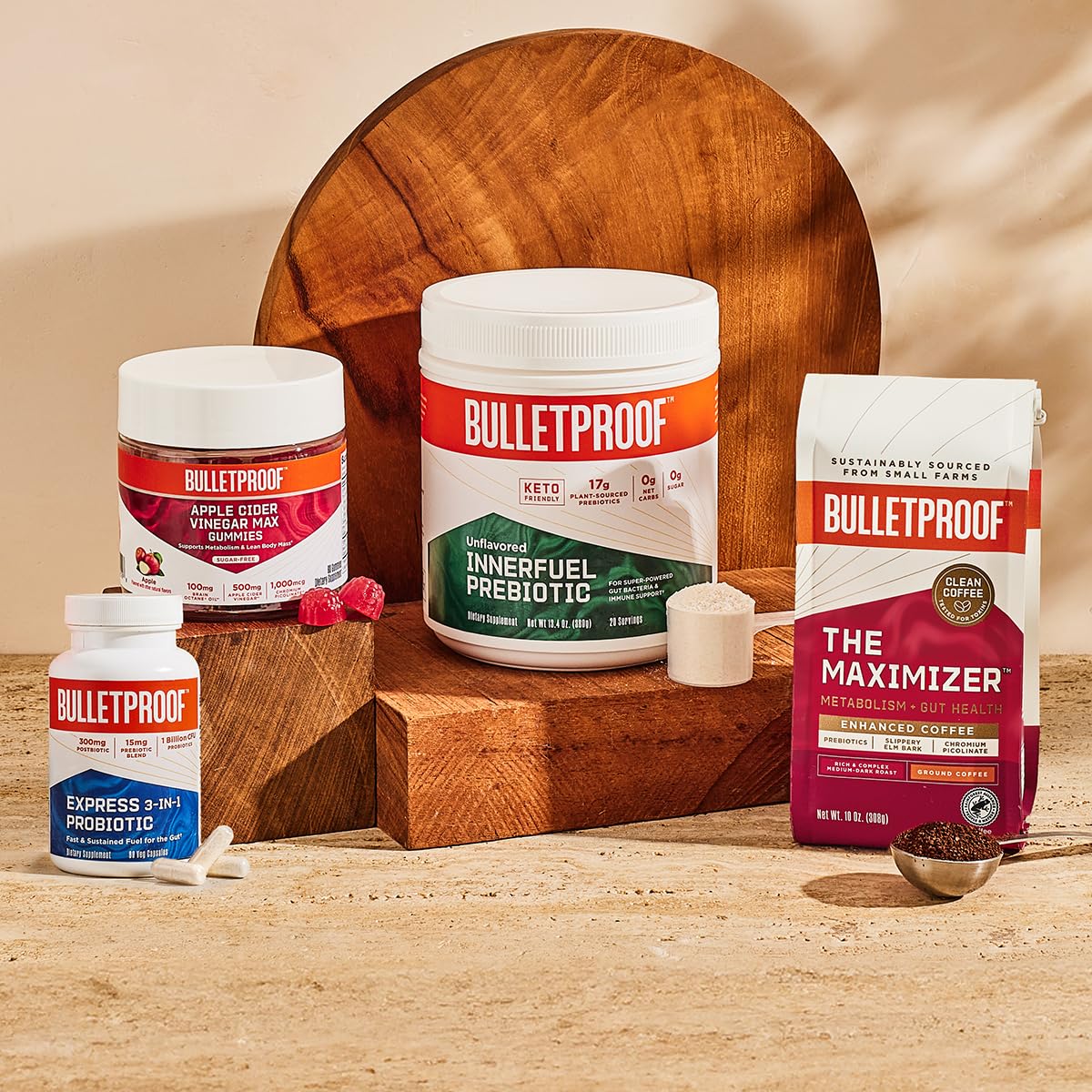 Bulletproof Express 3-in-1 Probiotic & Postbiotics Capsule, 90 Count