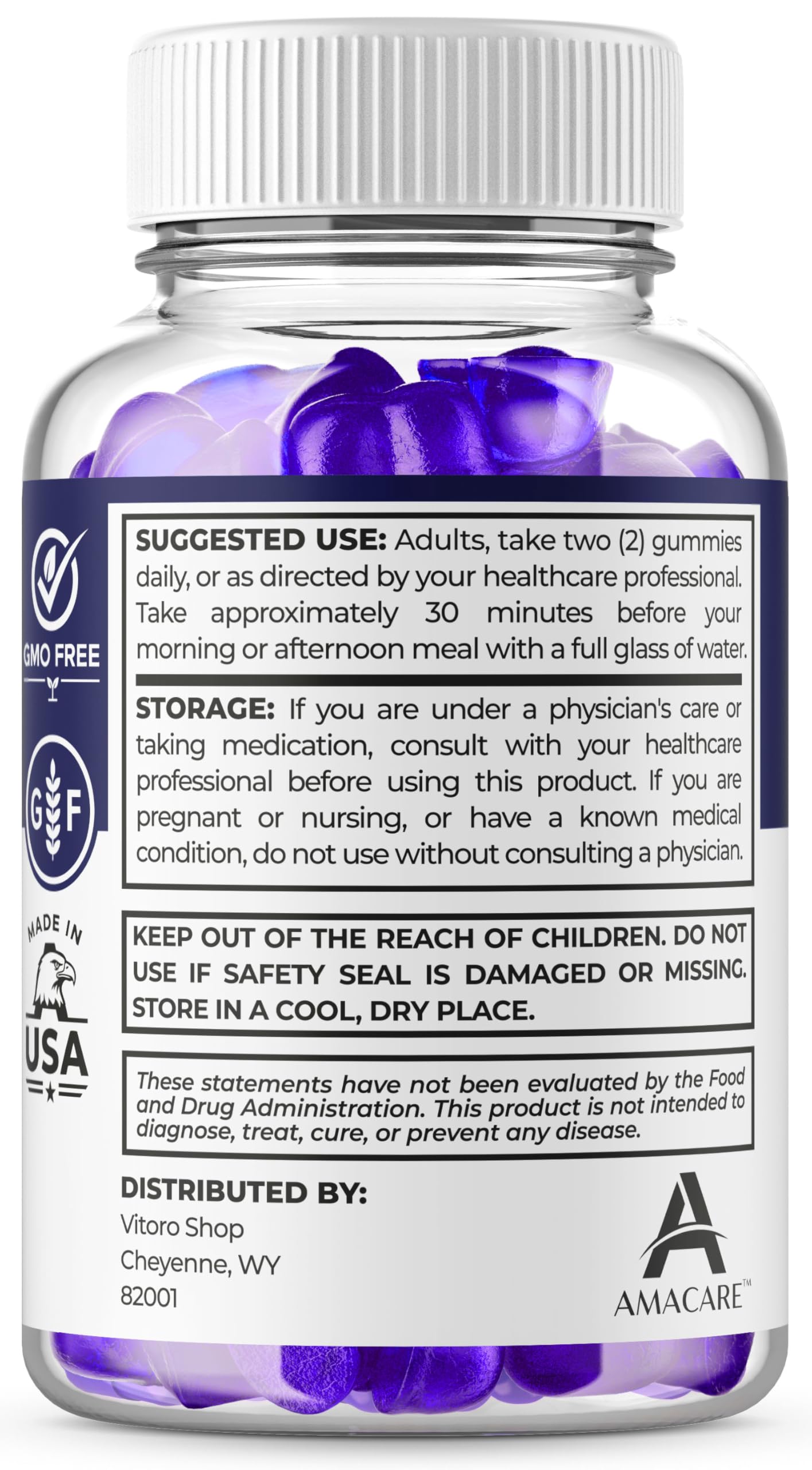 AMACARE Insta Surge XL Gummies 180 Gummies