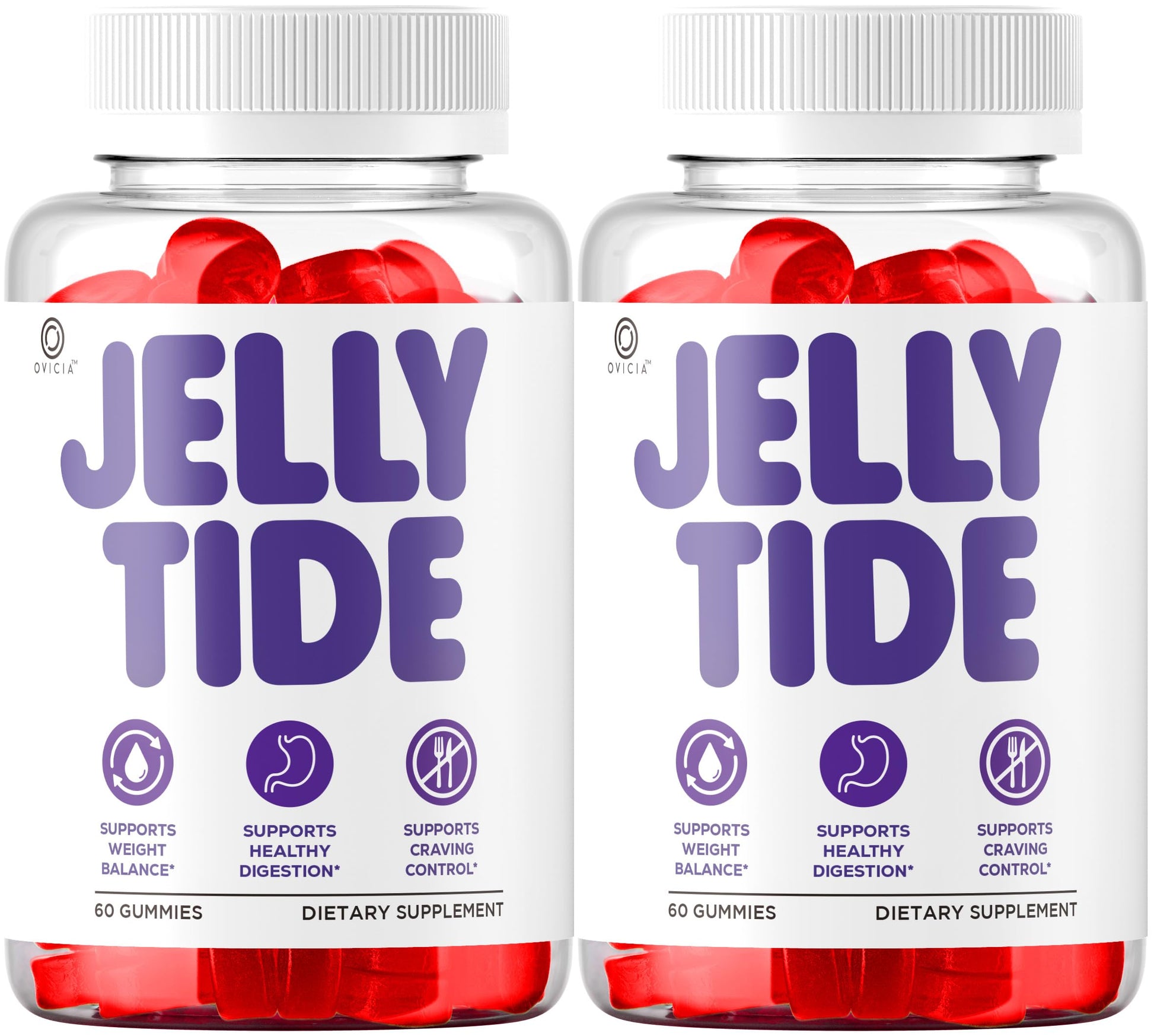 OVICIA Jelly Tide Gummies, 120 Gummies
