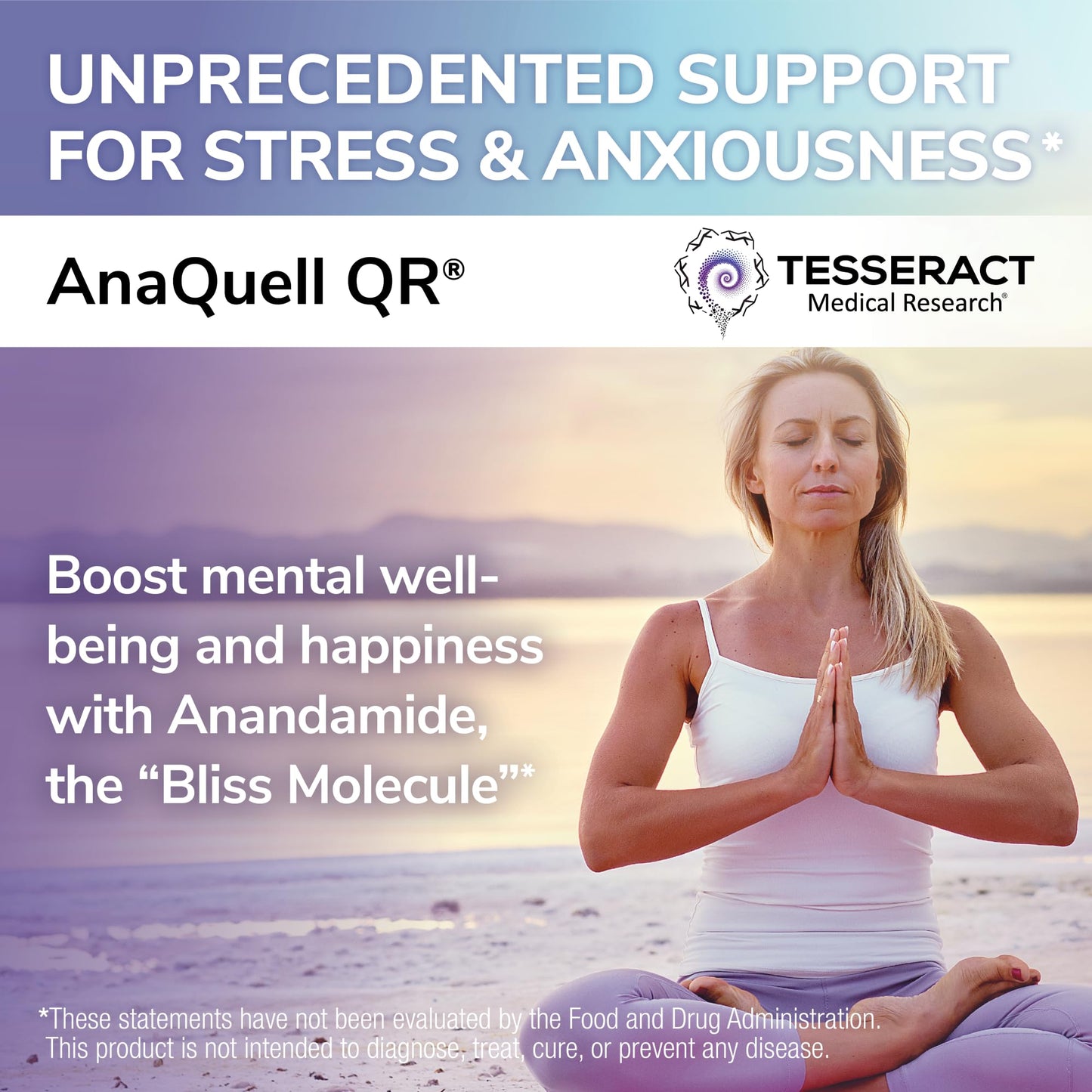 Tesseract Medical Research AnaQuell QR Stress Relief & Mood Support Supplement Capsule 90 Count
