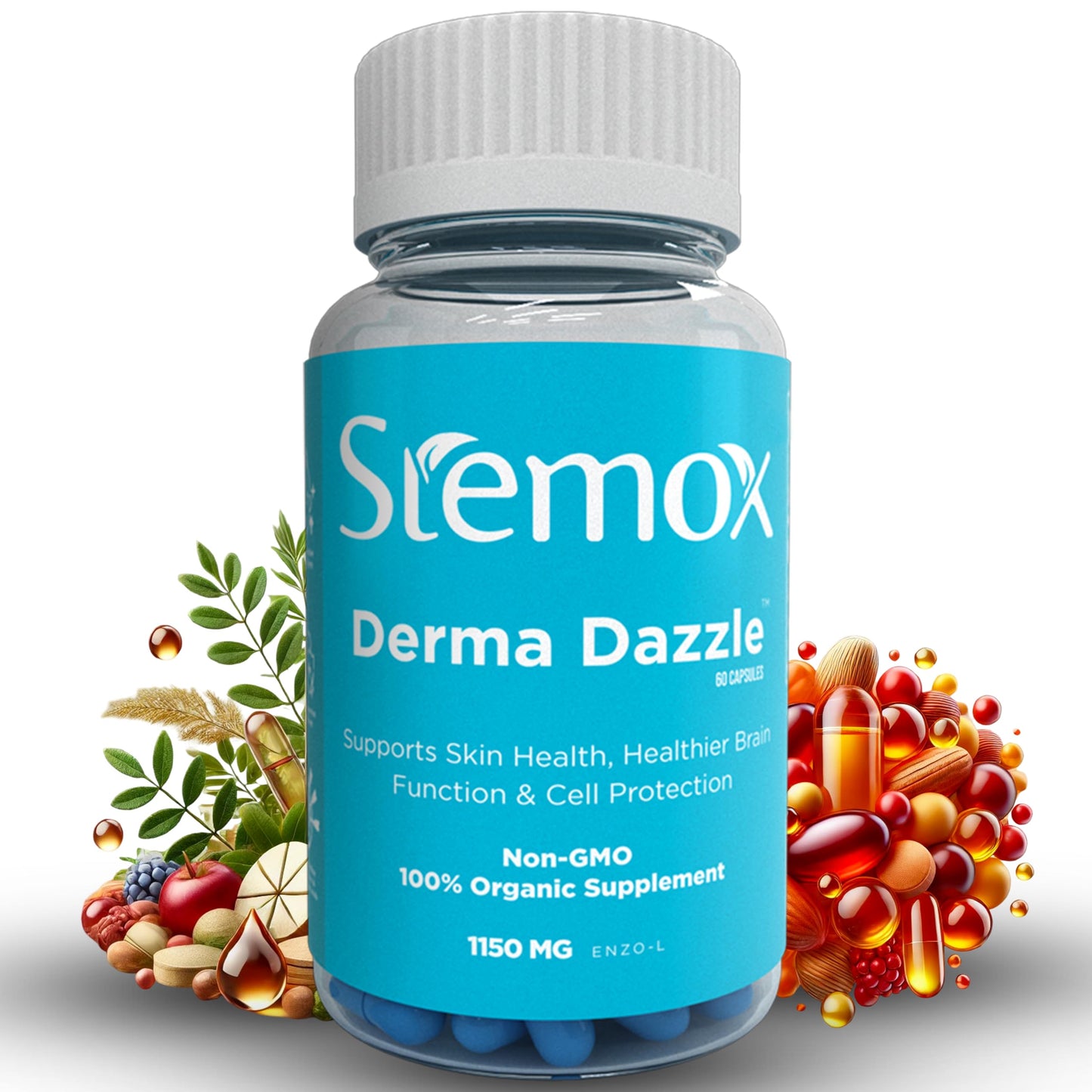 Stemox Derma Dazzle Alpha Lipoic Acid 600mg Capsules, 60 Count