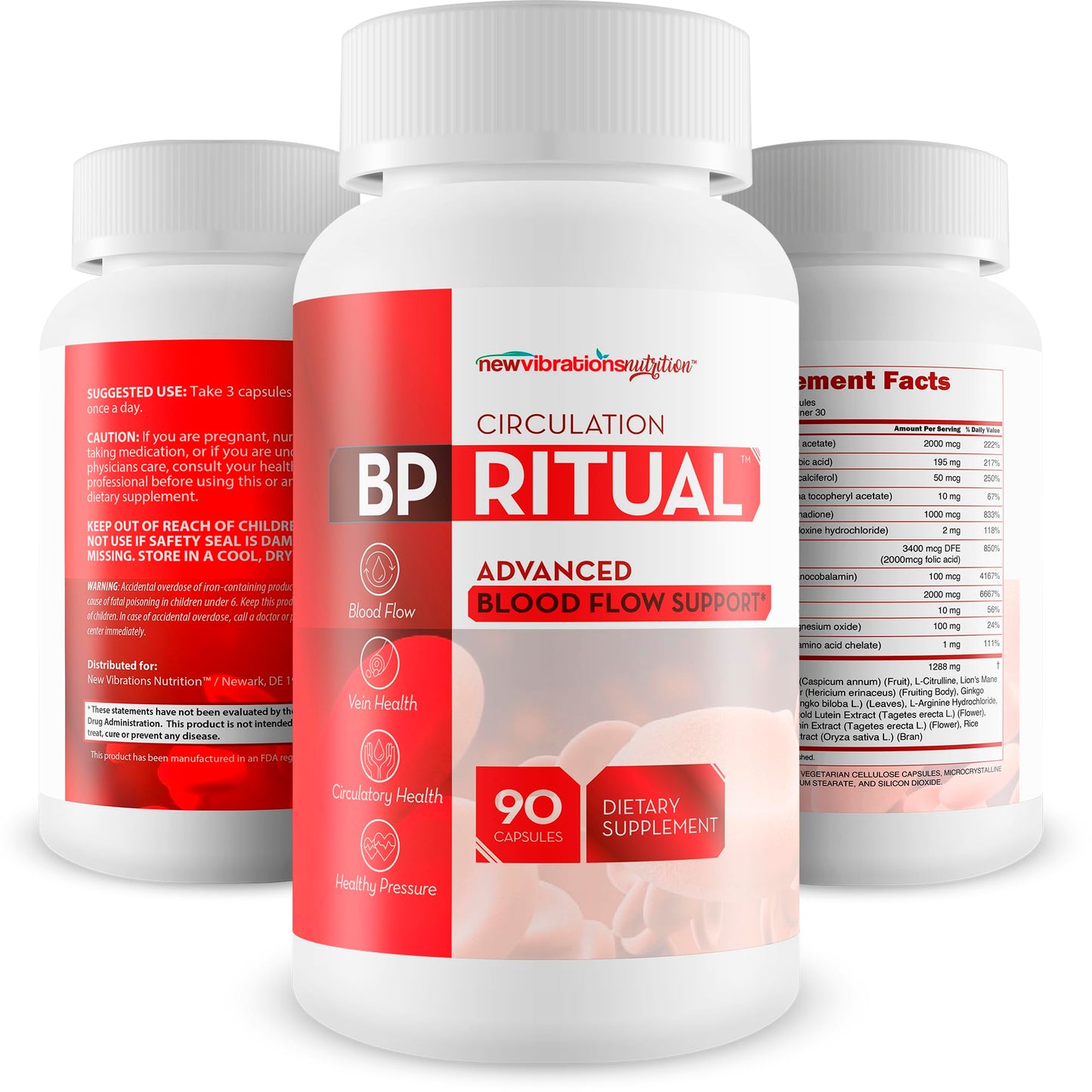 New Vibrations Nutrition BP Ritual Capsule 90 Count