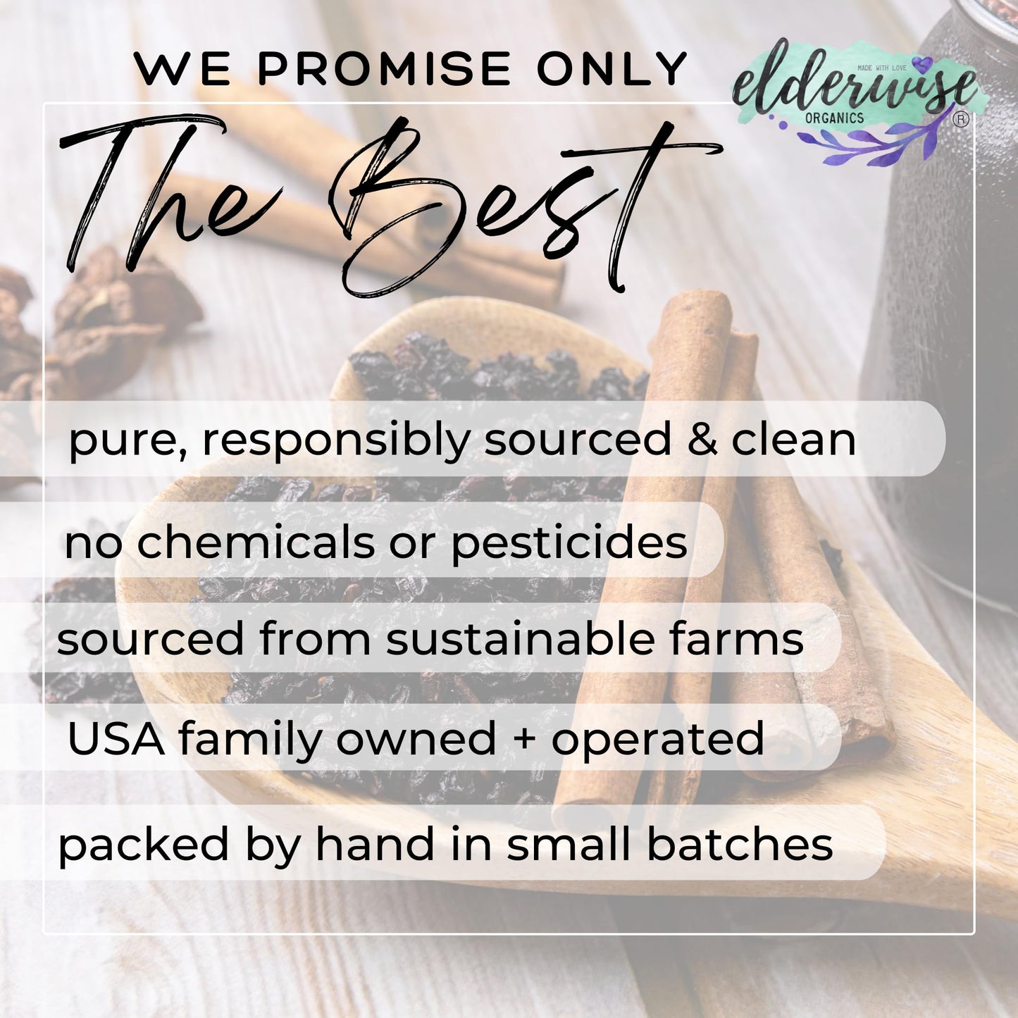 Elderwise Organics Made With Love Elderberry Syrup Kit Powder 3 Ounce