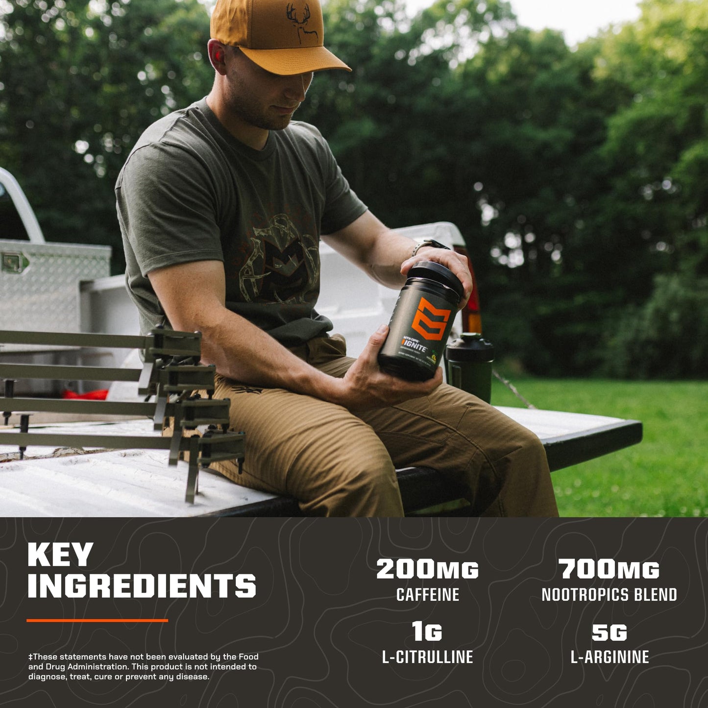 MTN OPS Ignite Energy Powder Peach Lemonade 22.4
