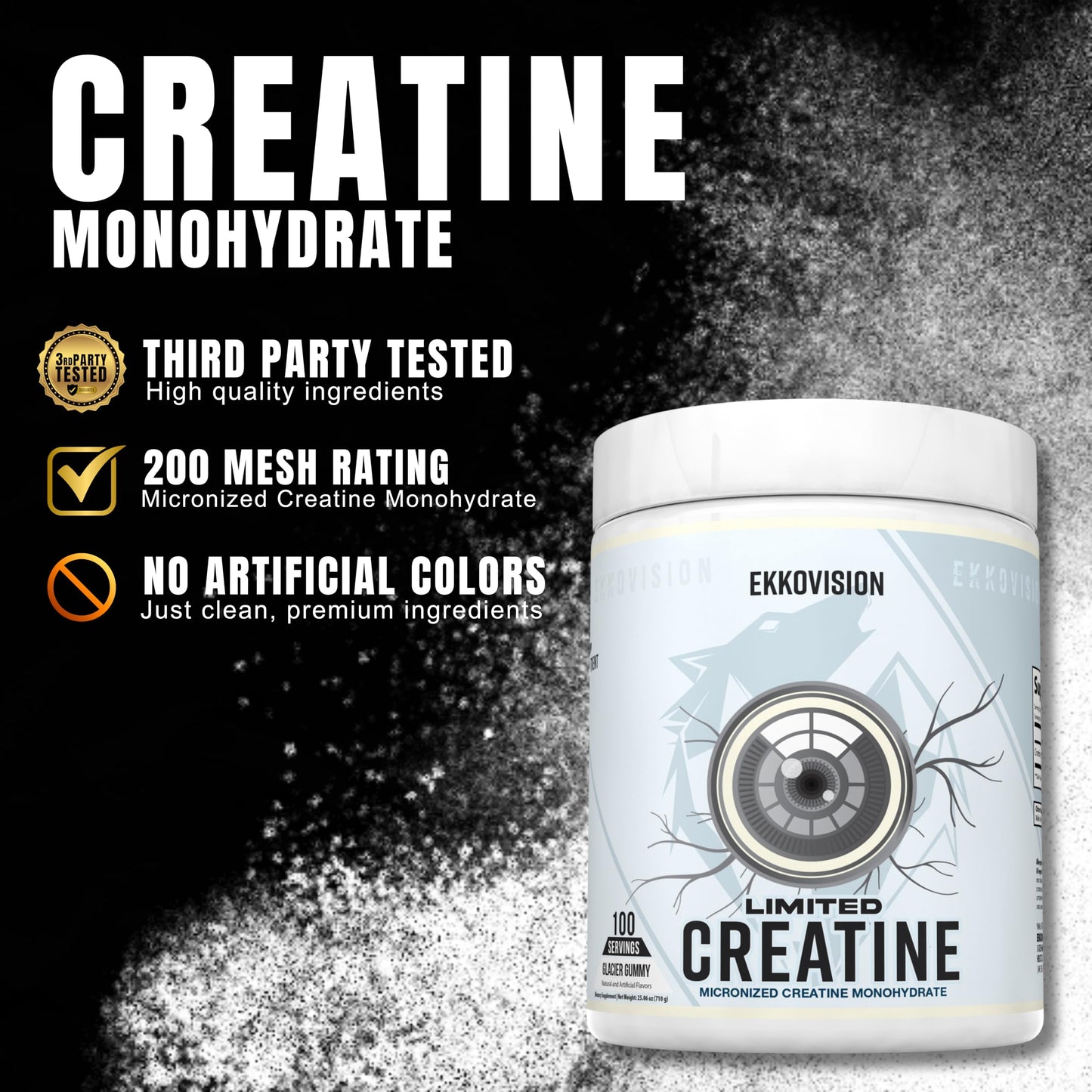 Ekkovision Creatine Monohydrate Powder 17