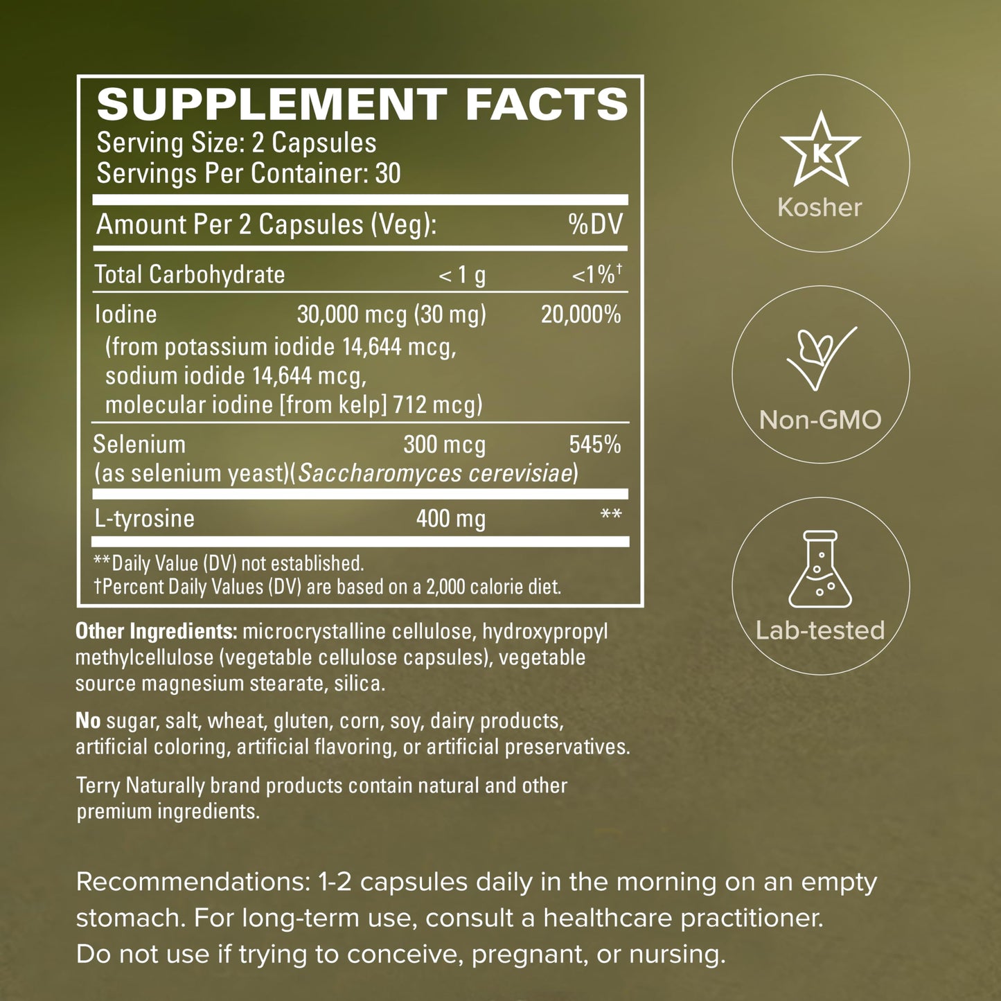 Terry Naturally Thyroid Care Plus Capsule 60 Count