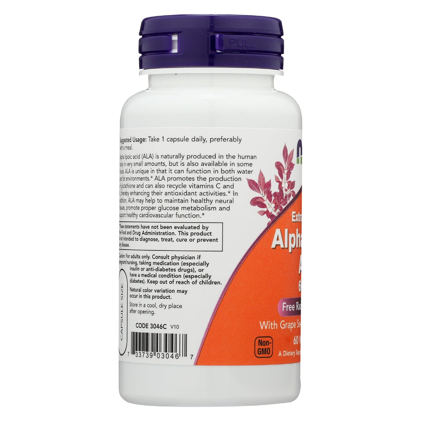 NOW Foods Alpha Lipoic Acid 600mg Capsules, 60 Count
