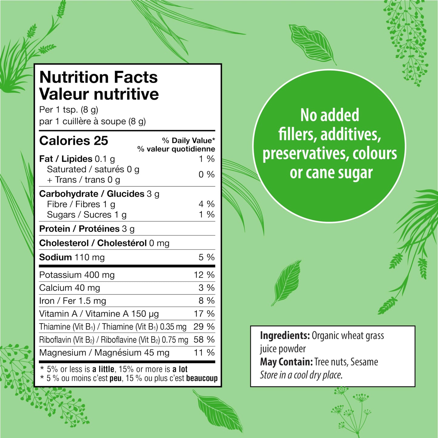 Organic Traditions Wheat Grass Powder 5.3 oz