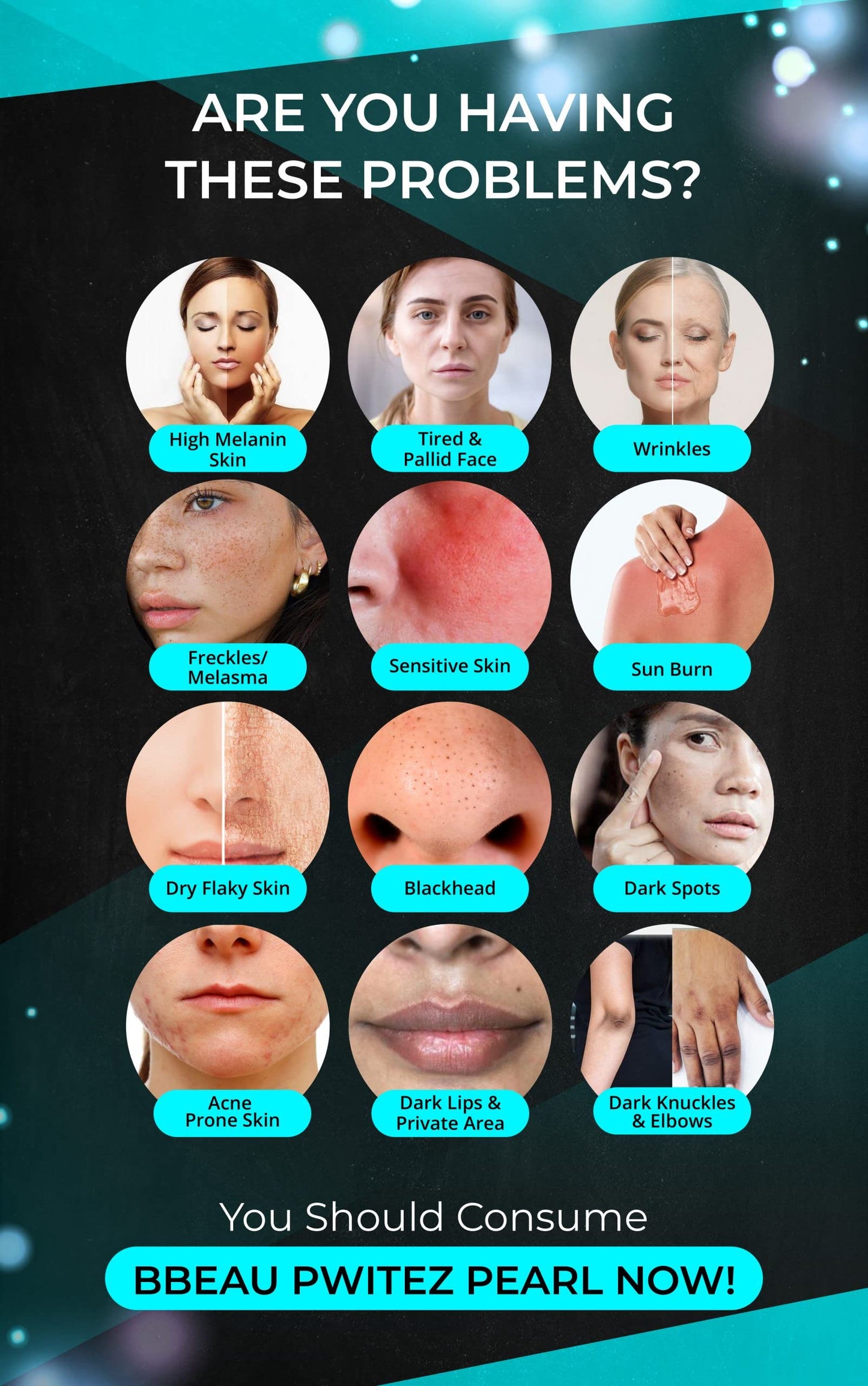 Elizkof Beauty Store PWITEZ Pearl 500 mg Capsule Anti-Aging Antioxidant Hyperpigmentation Treatment