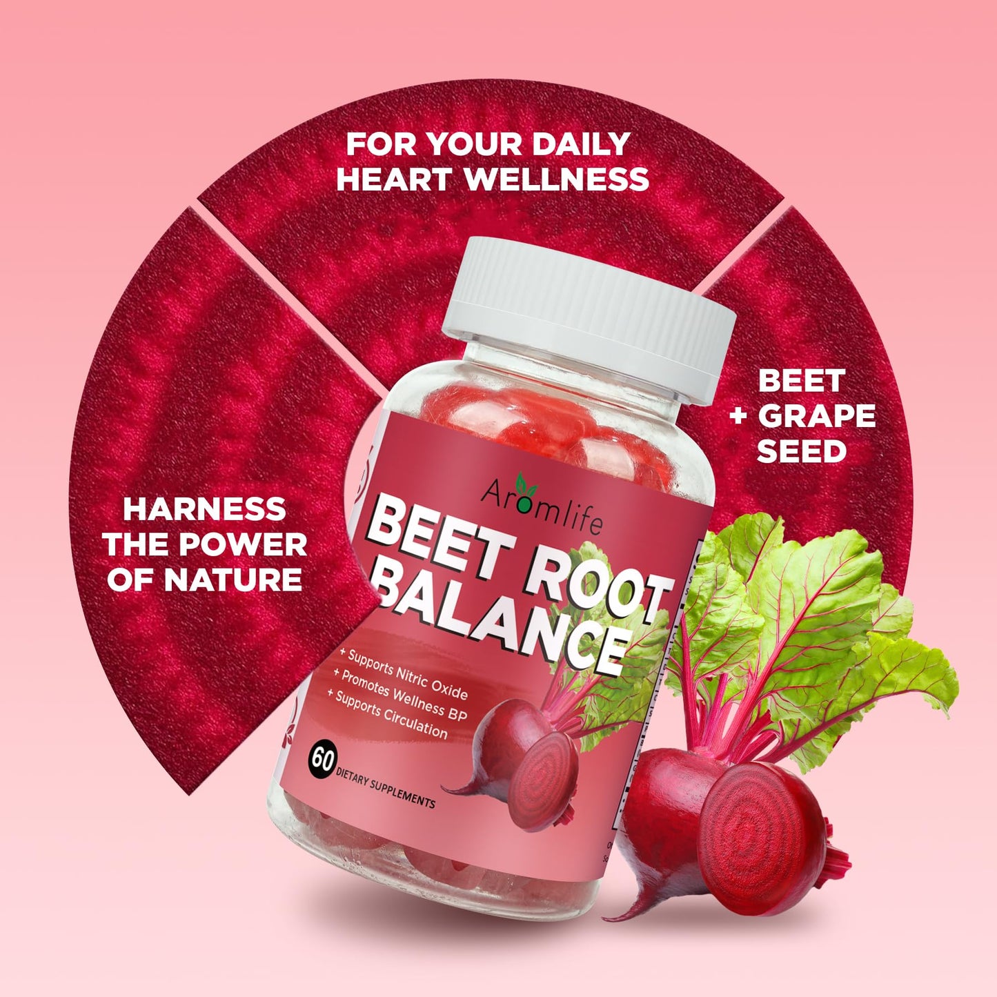 Aromlife Beet Root Balance Gummies 60 Count
