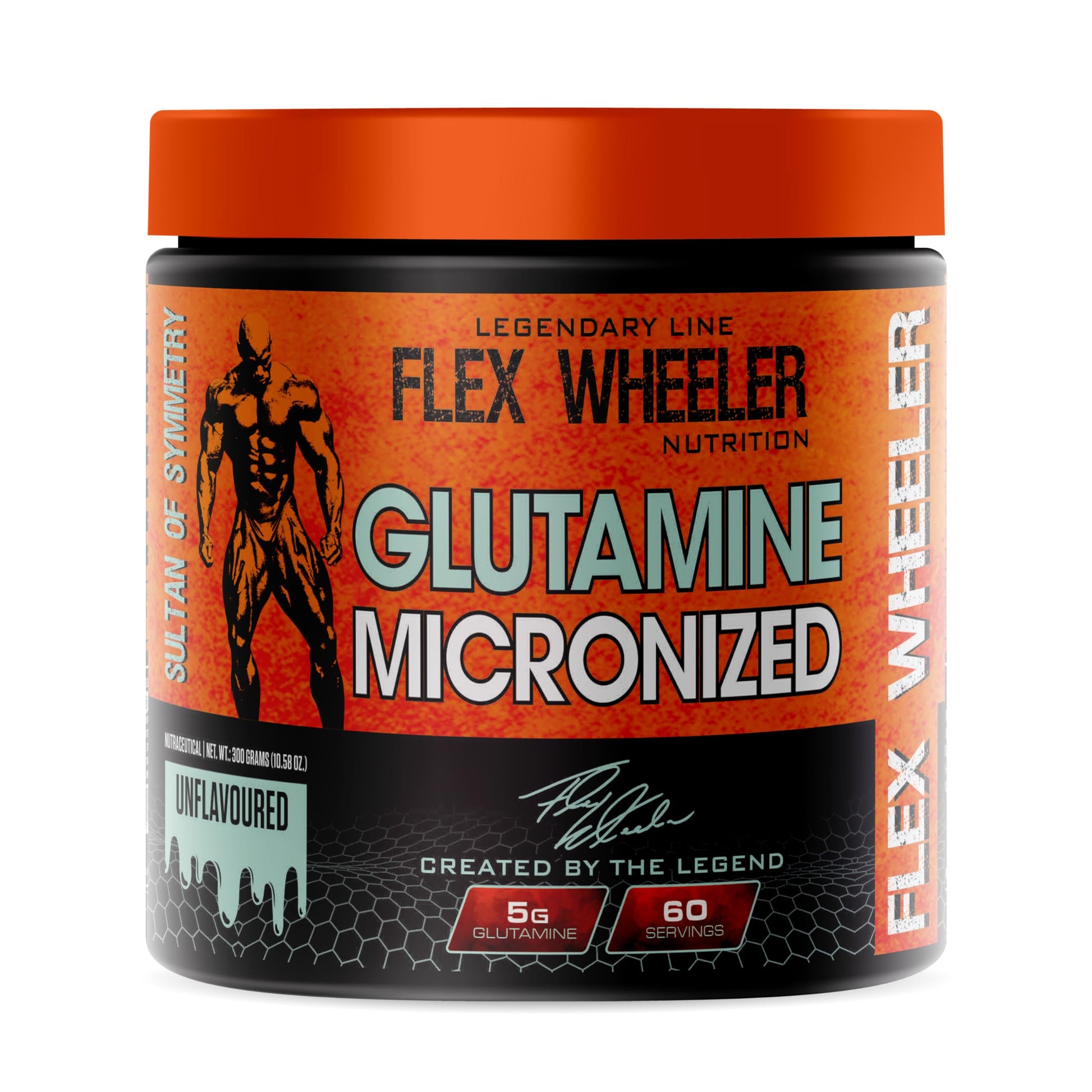 FLEX WHEELER NUTRITION Glutamine Powder 60 Servings, 10.58 oz