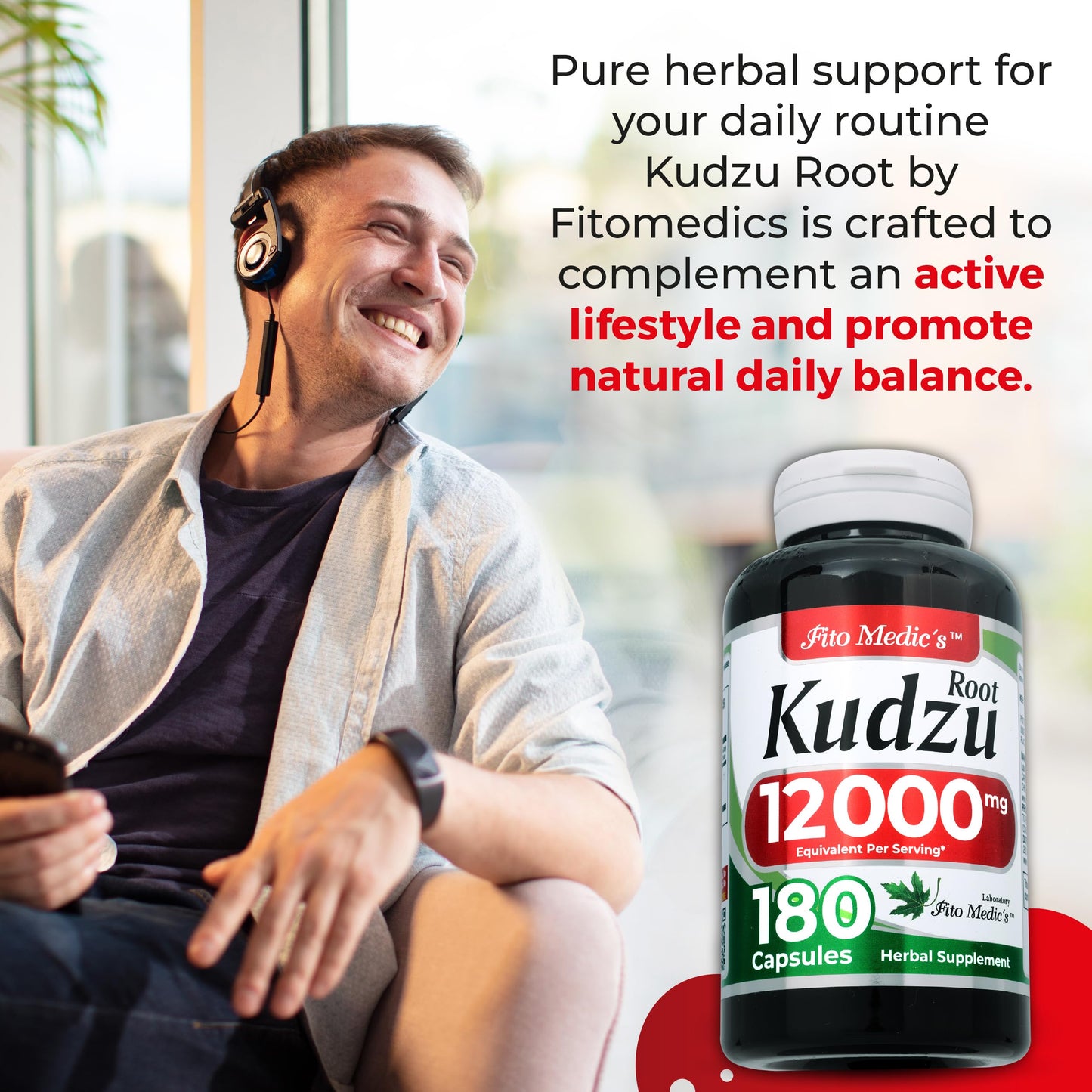 FITO MEDIC'S Kudzu Root Capsules 180 Count