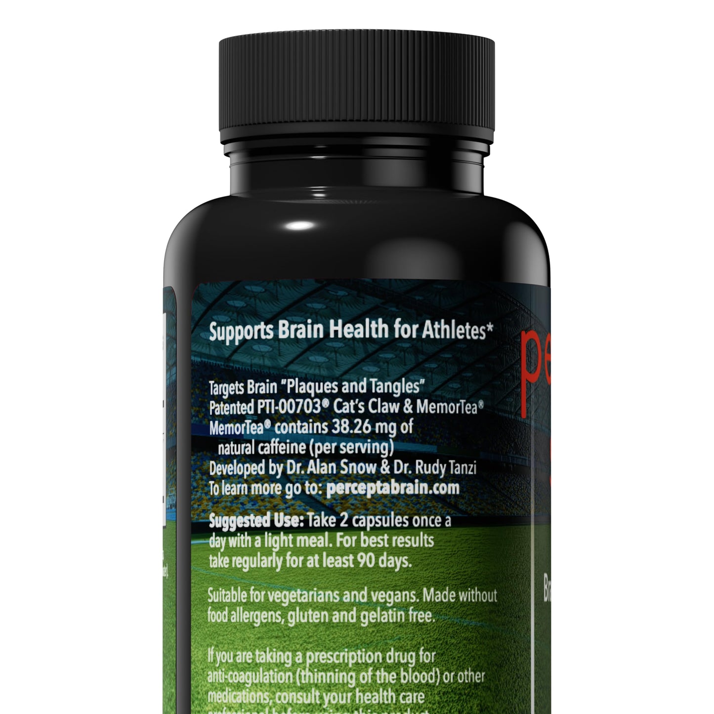 Percepta Sport Brain Supplement for Athletes Capsules 60 Count