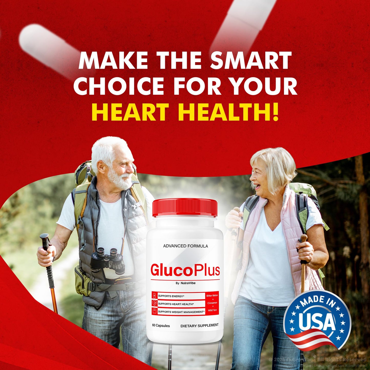 NutraVibe GlucoPlus Capsule 60 Count