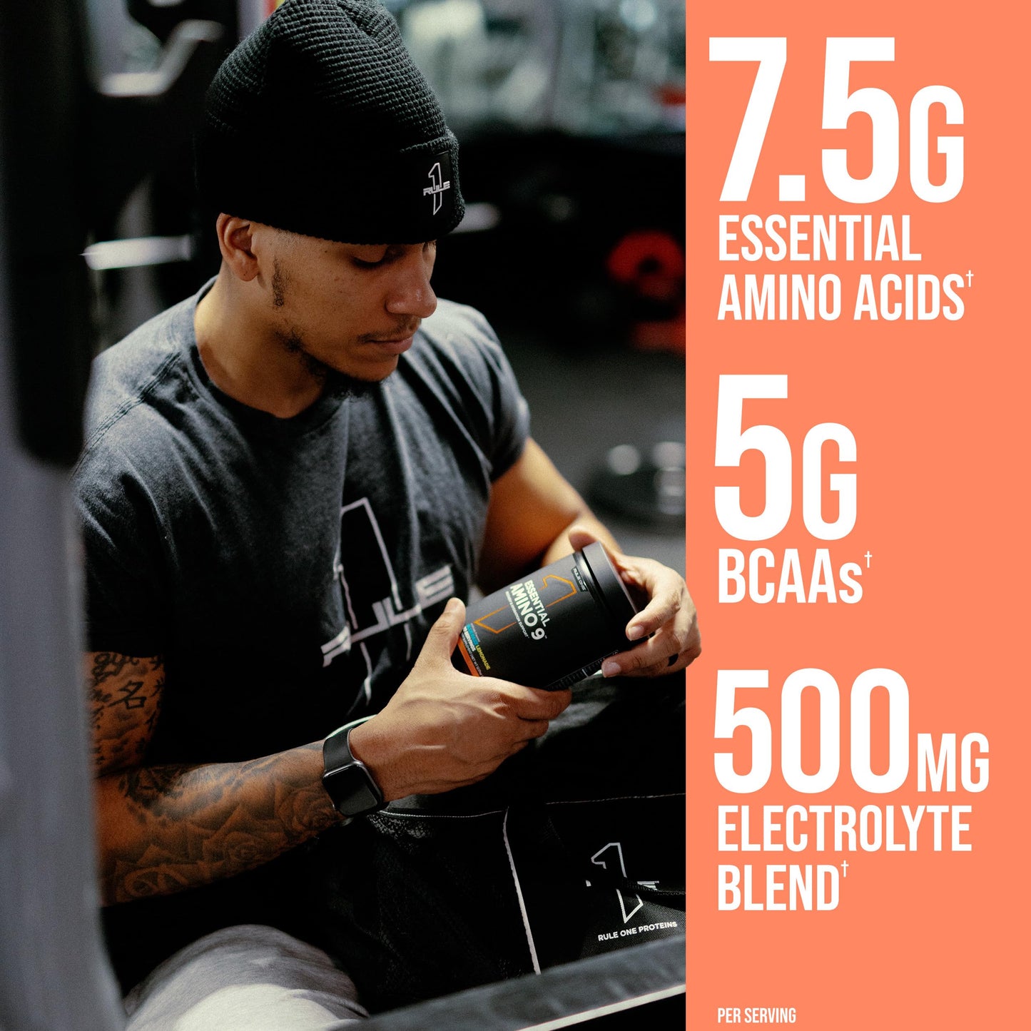 Rule 1 Proteins Essential Amino 9 Powder 12 Ounce Fruit Punch