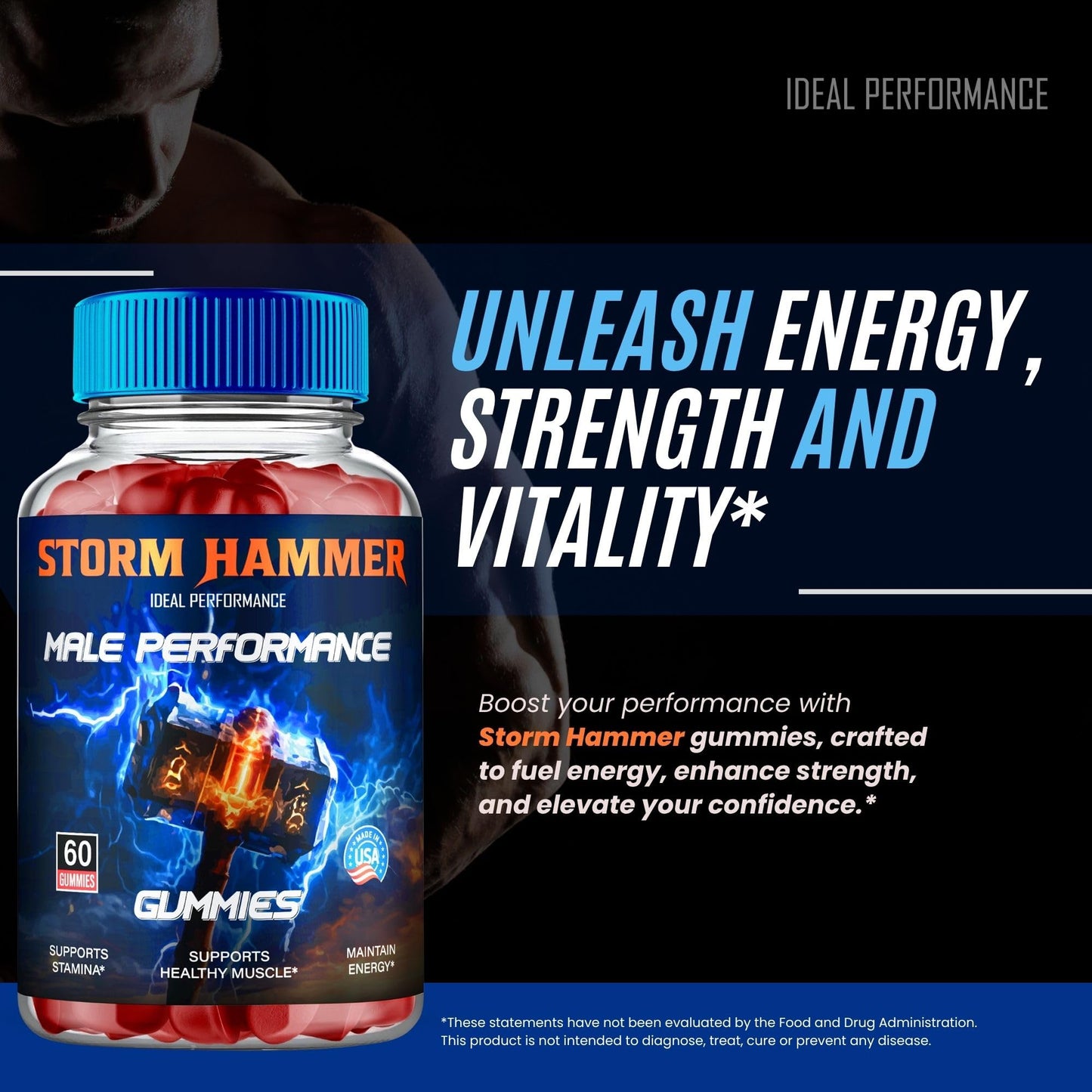 IDEAL PERFORMANCE Storm Hammer Gummy 120 Count
