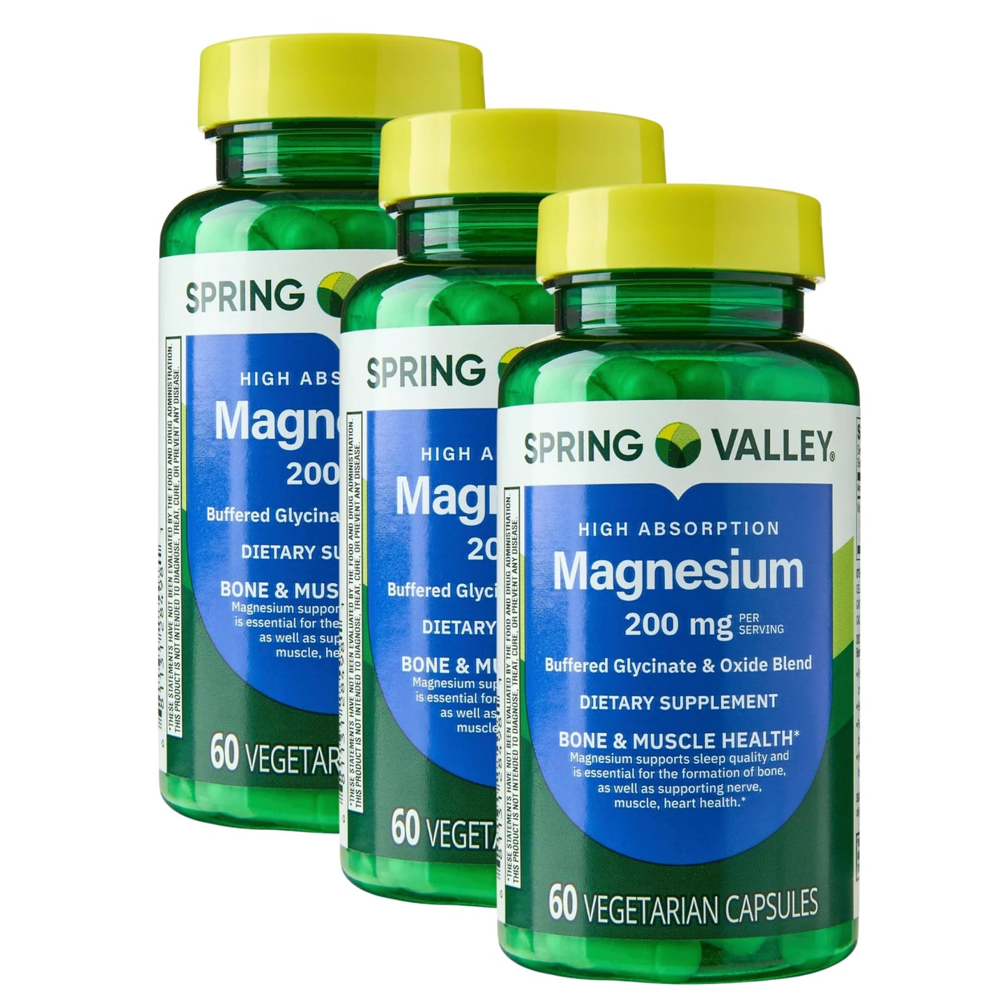 KP+ Magnesium 200 mg Capsule 180 Count Sleep Support, Bone & Muscle Health